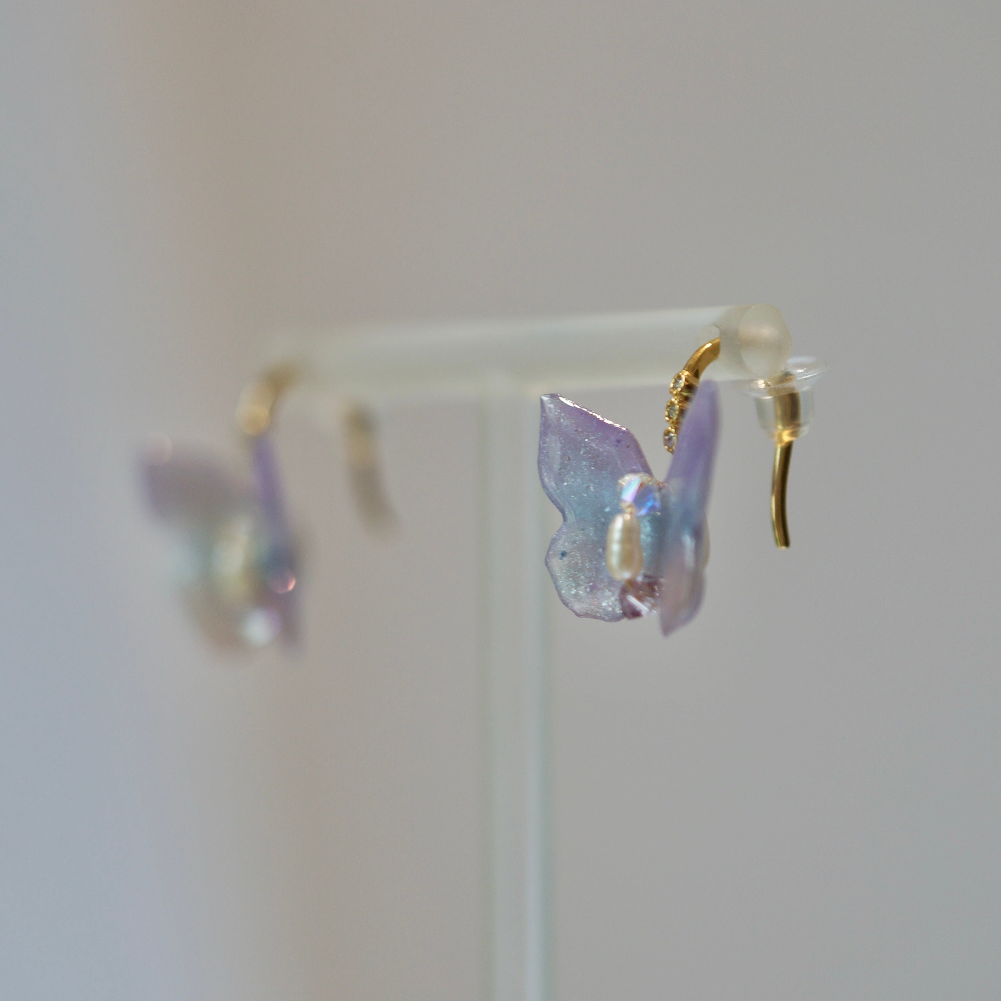 Aurora Morpho Butterfly Earrings