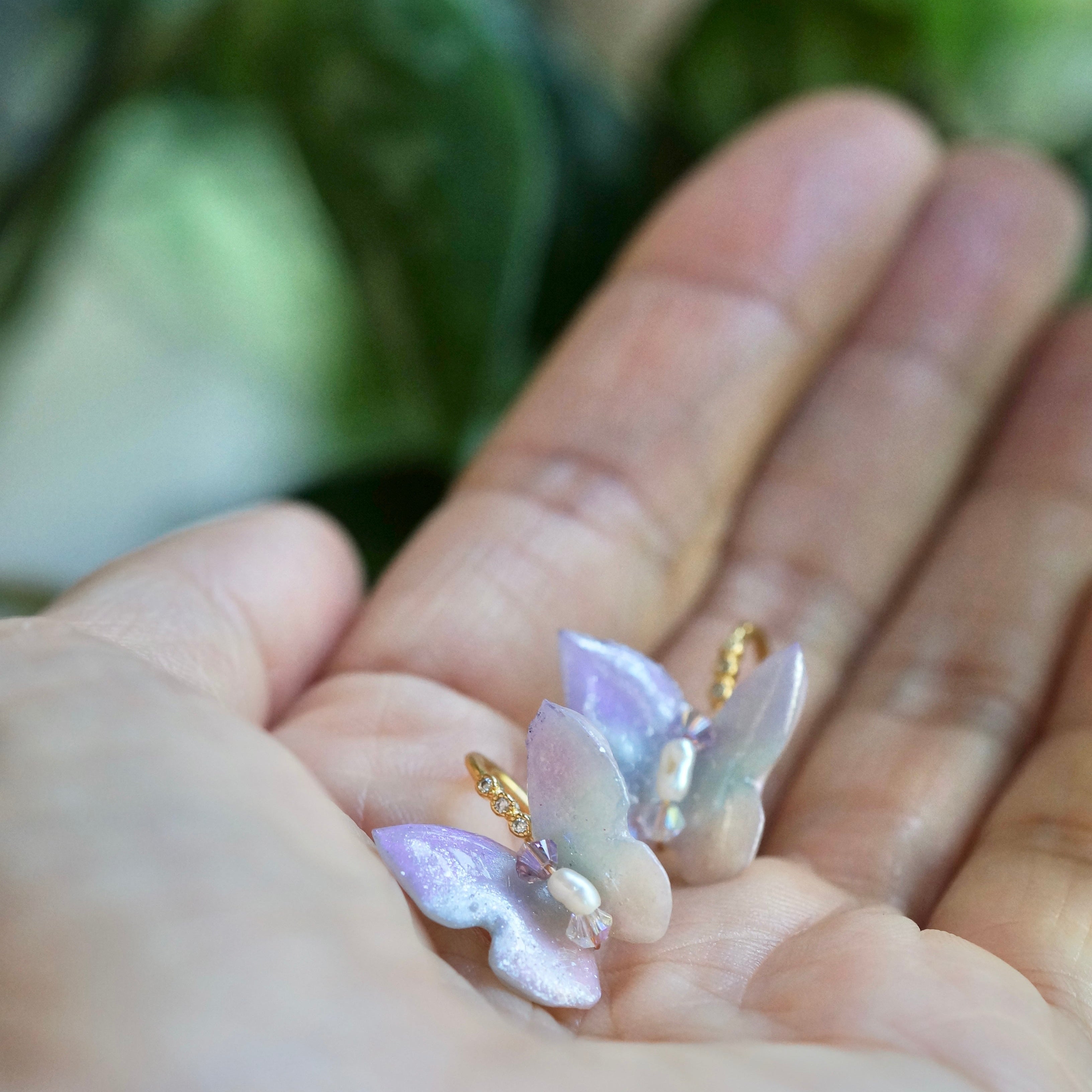 Aurora Morpho Butterfly Earrings