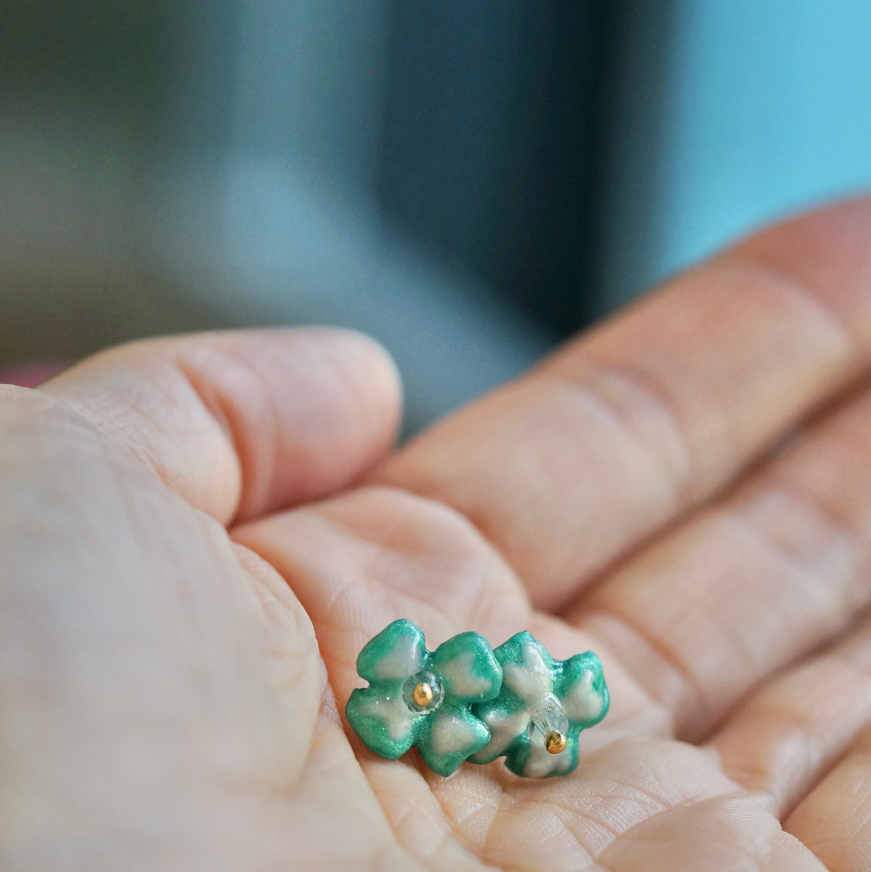 Happy Four Leaf Clover Earrings