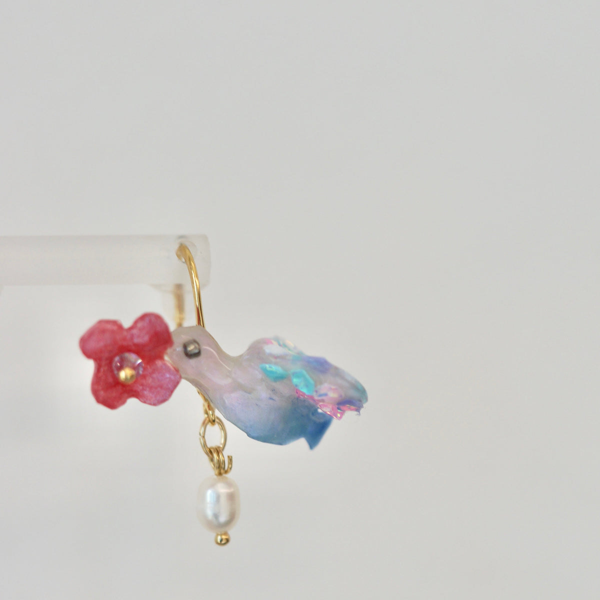 Blue Jay Bird Earrings