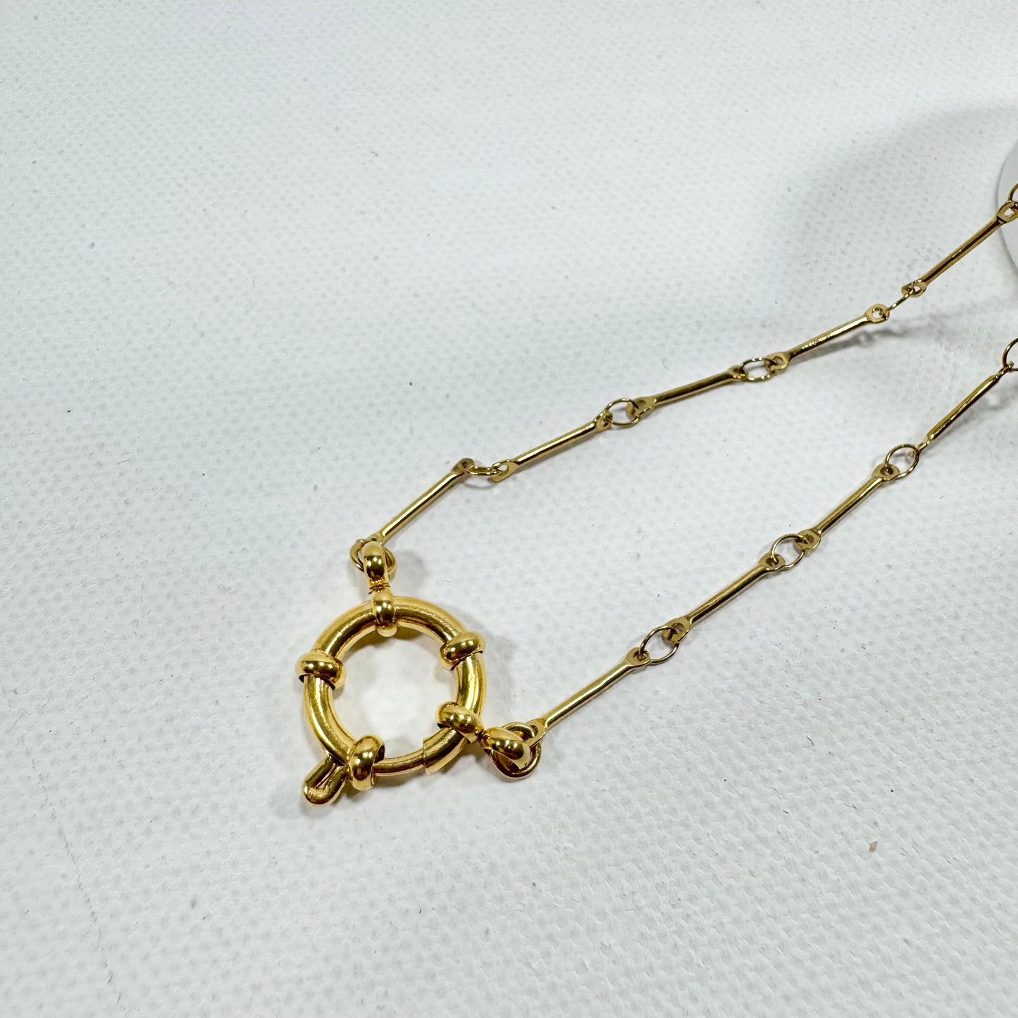 Bee Divine honey bee necklace with fresh water pearls handcrafted from upcycled plastic, featuring delicate bee-inspired designs with lightweight, eco-friendly materials. A sustainable statement piece for nature lovers.