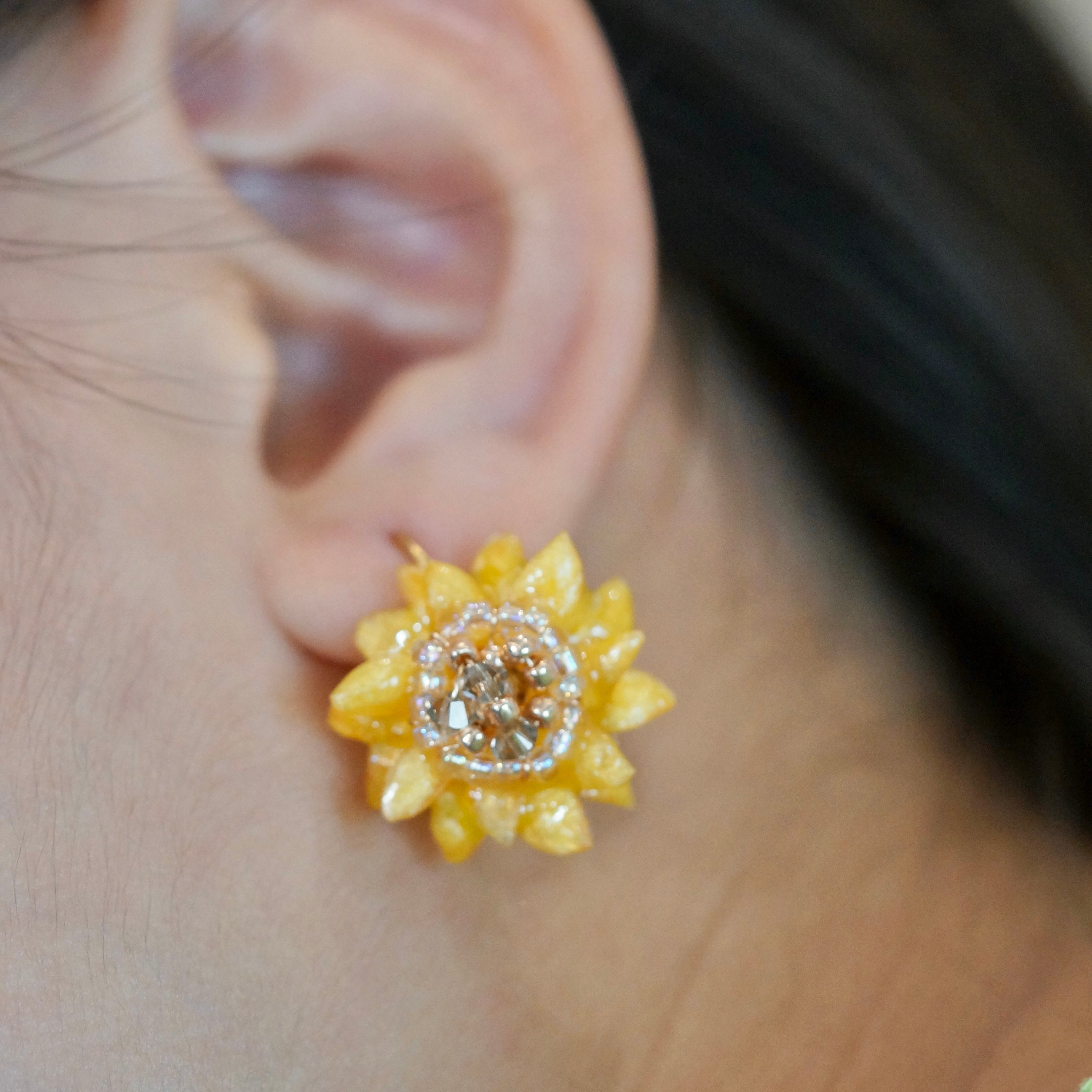 Sunny Sunflower Earrings