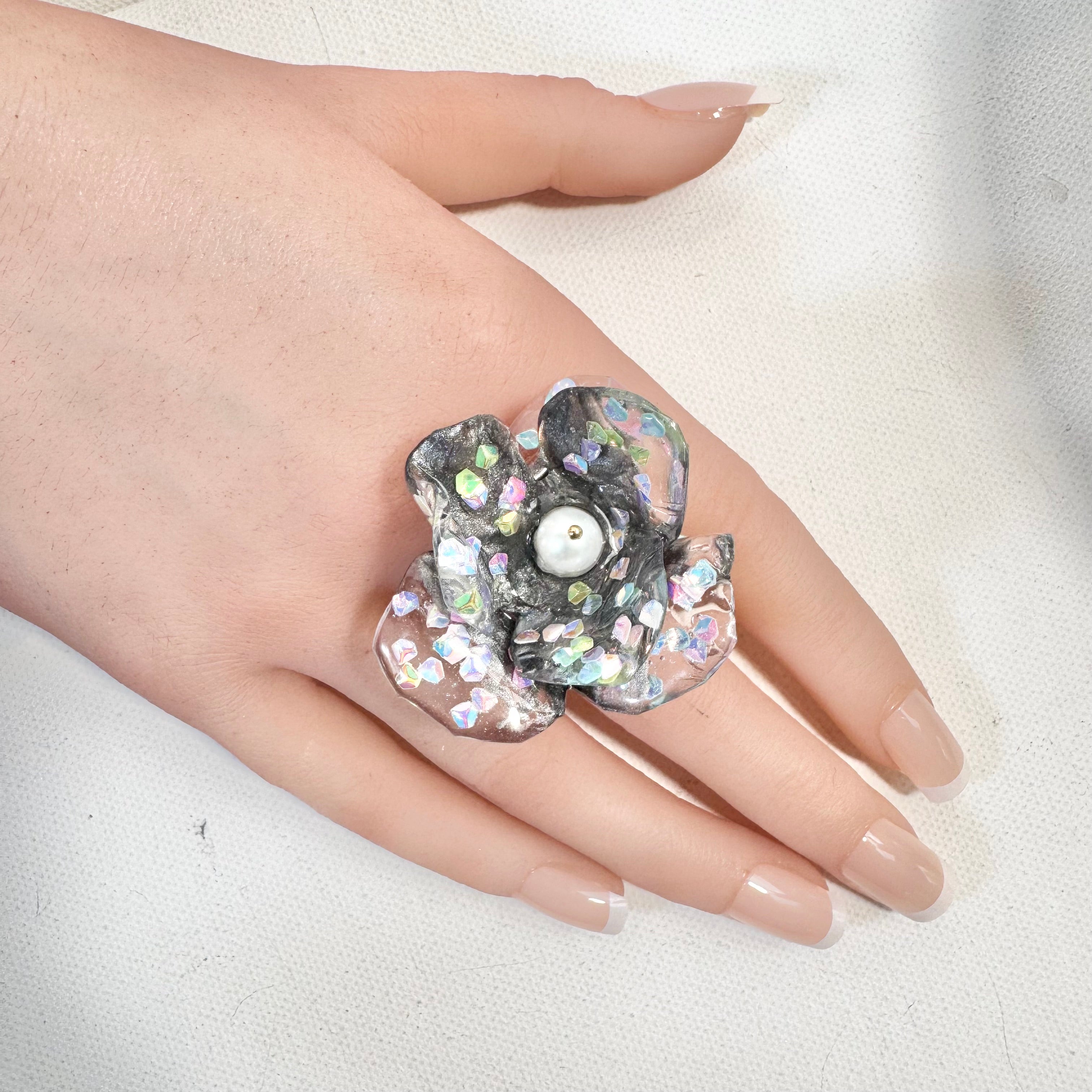 Fairy Prism Bloom Ring - Stardust -