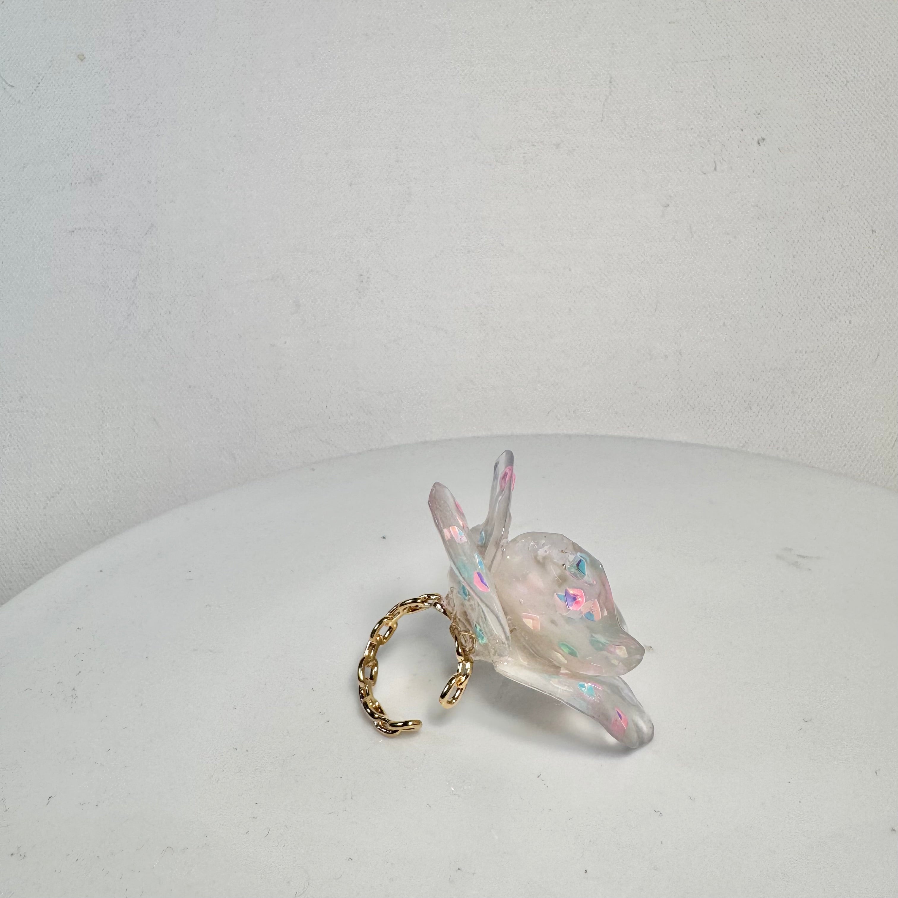 Fairy Prism Bloom Ring - Glowspell White -
