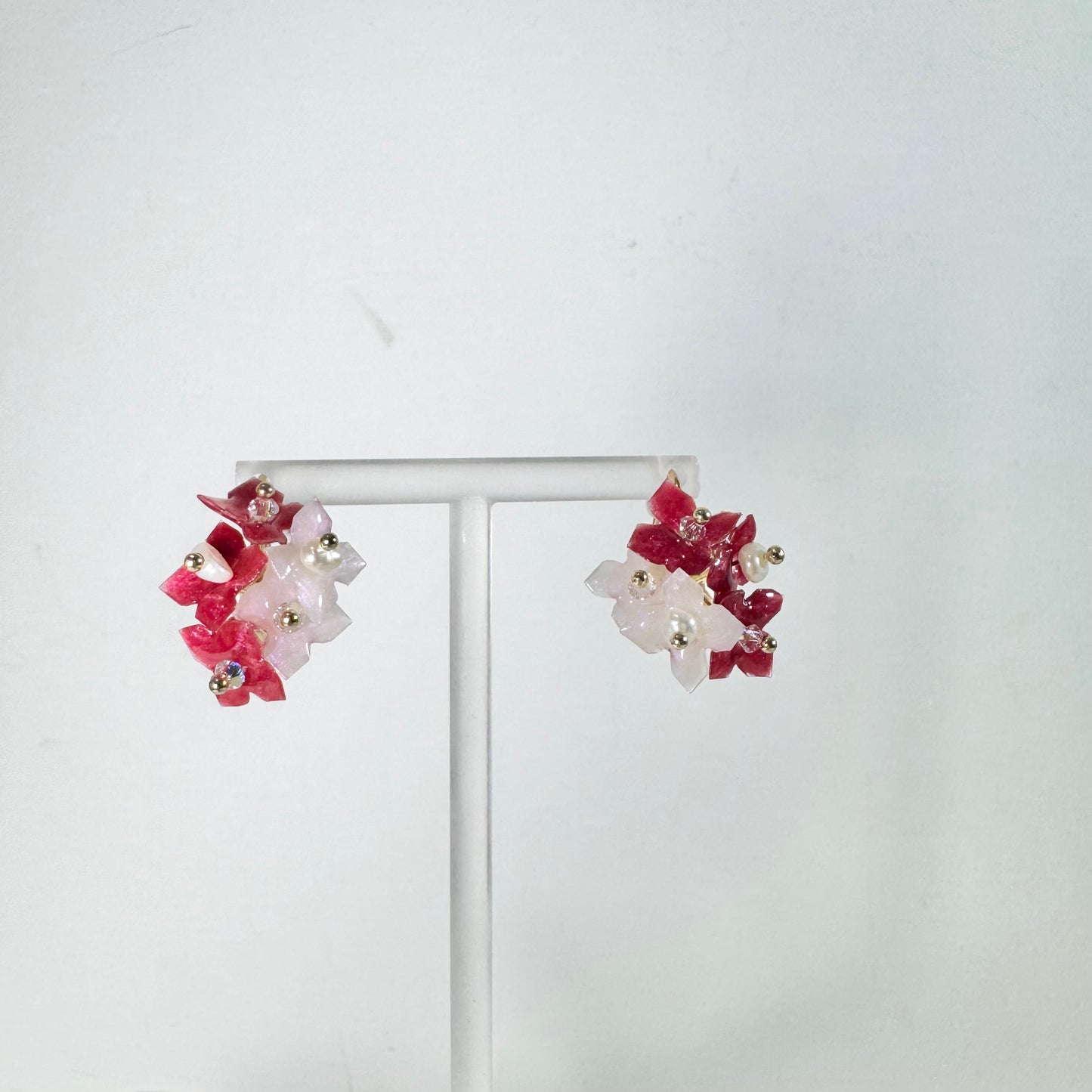 Hydrangea Bloom Earrings - SG60 Edition -