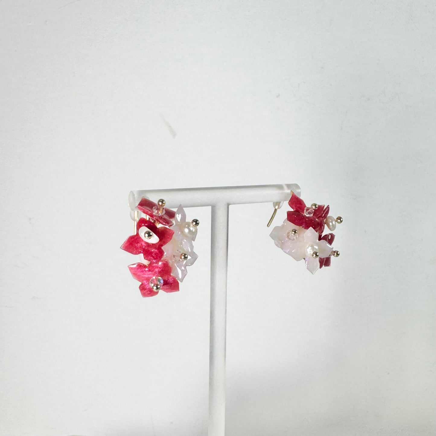Hydrangea Bloom Earrings - SG60 Edition -