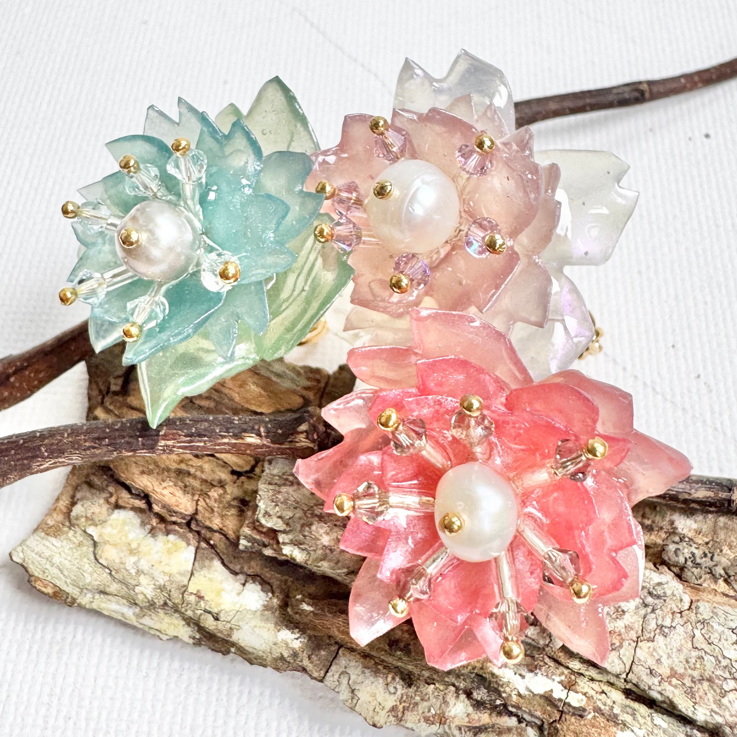 Sakura Veil Ring - Silk Petal -