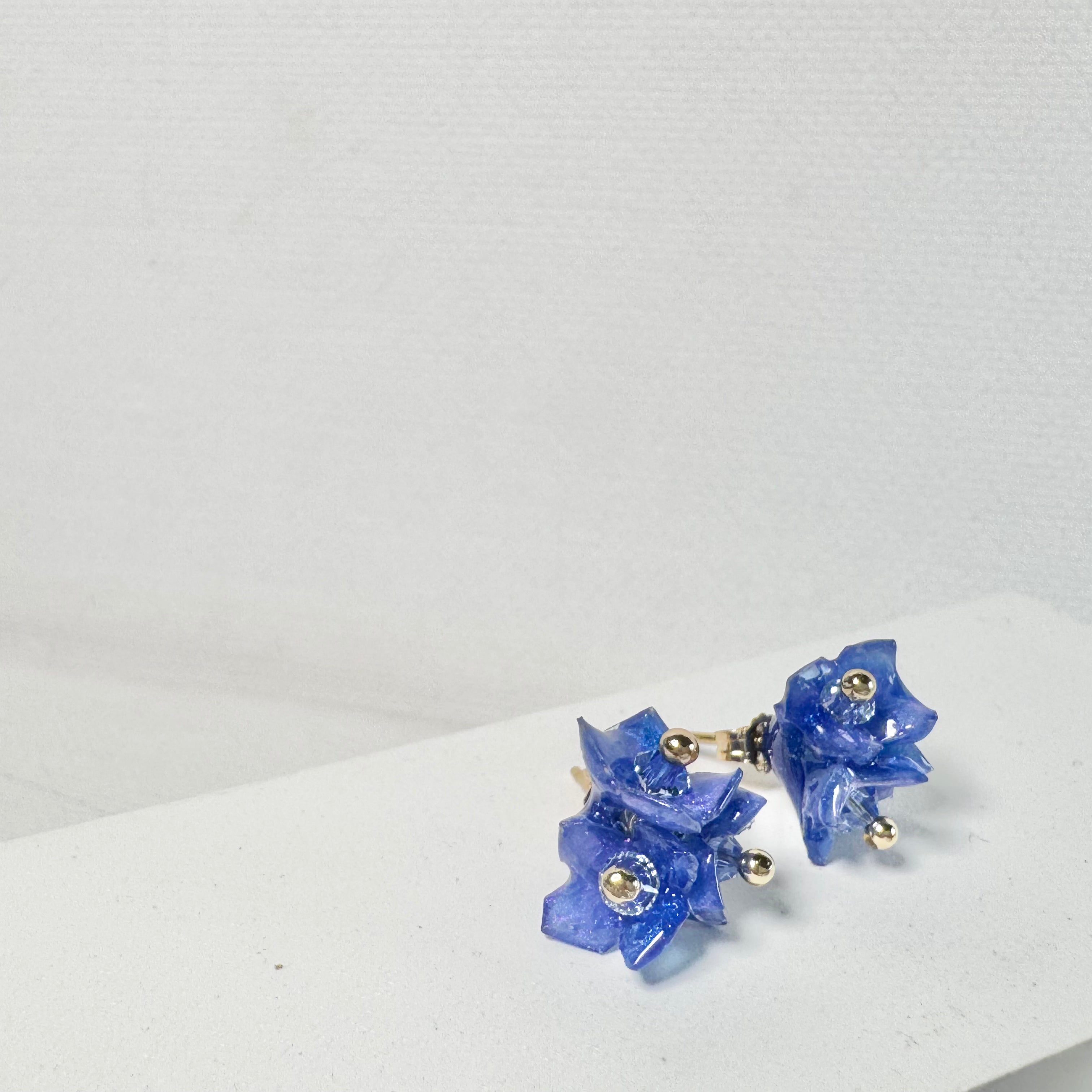 Tiny Pop Earrings - Blue Hawaii -