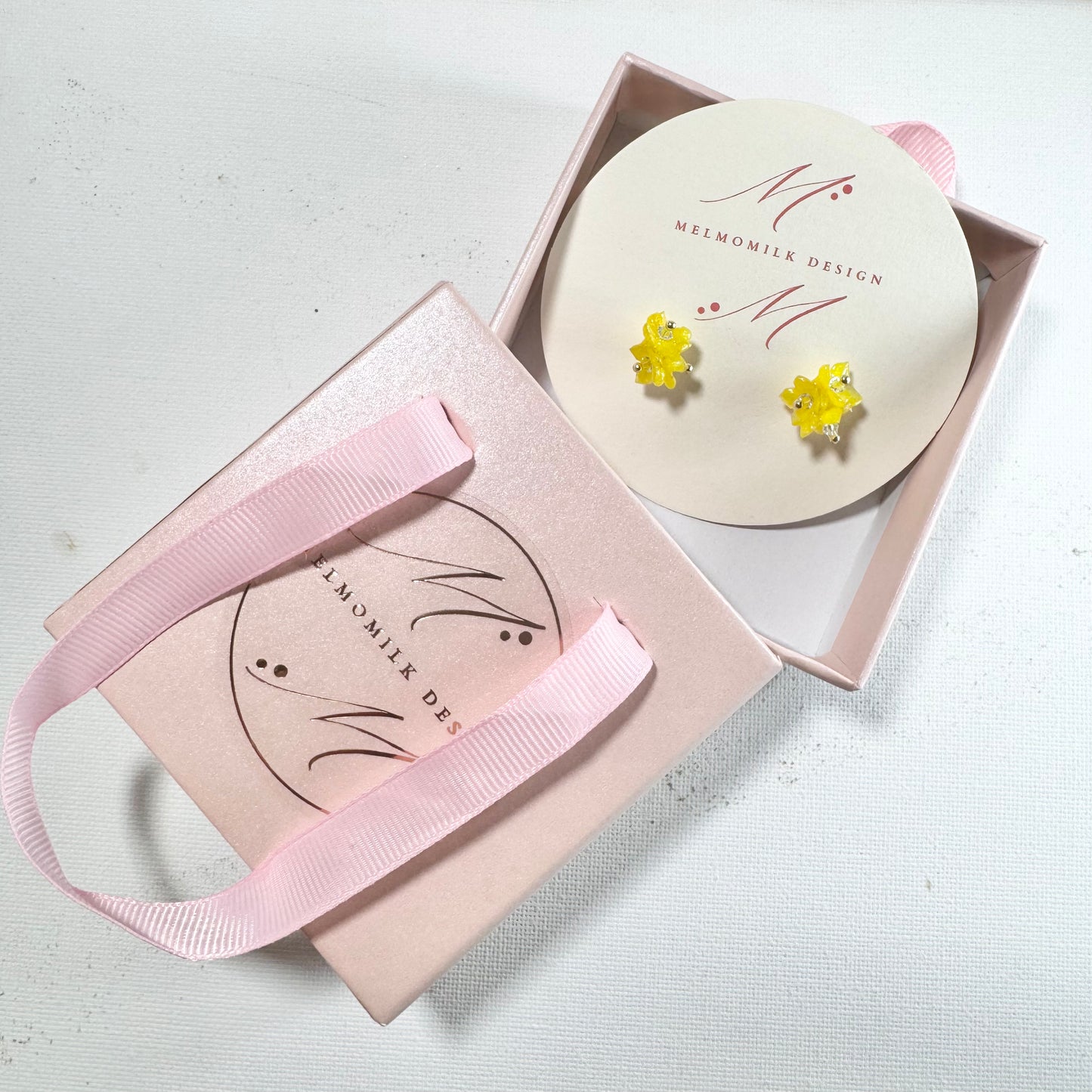 Tiny Pop Earrings - Yuzu Fizz -