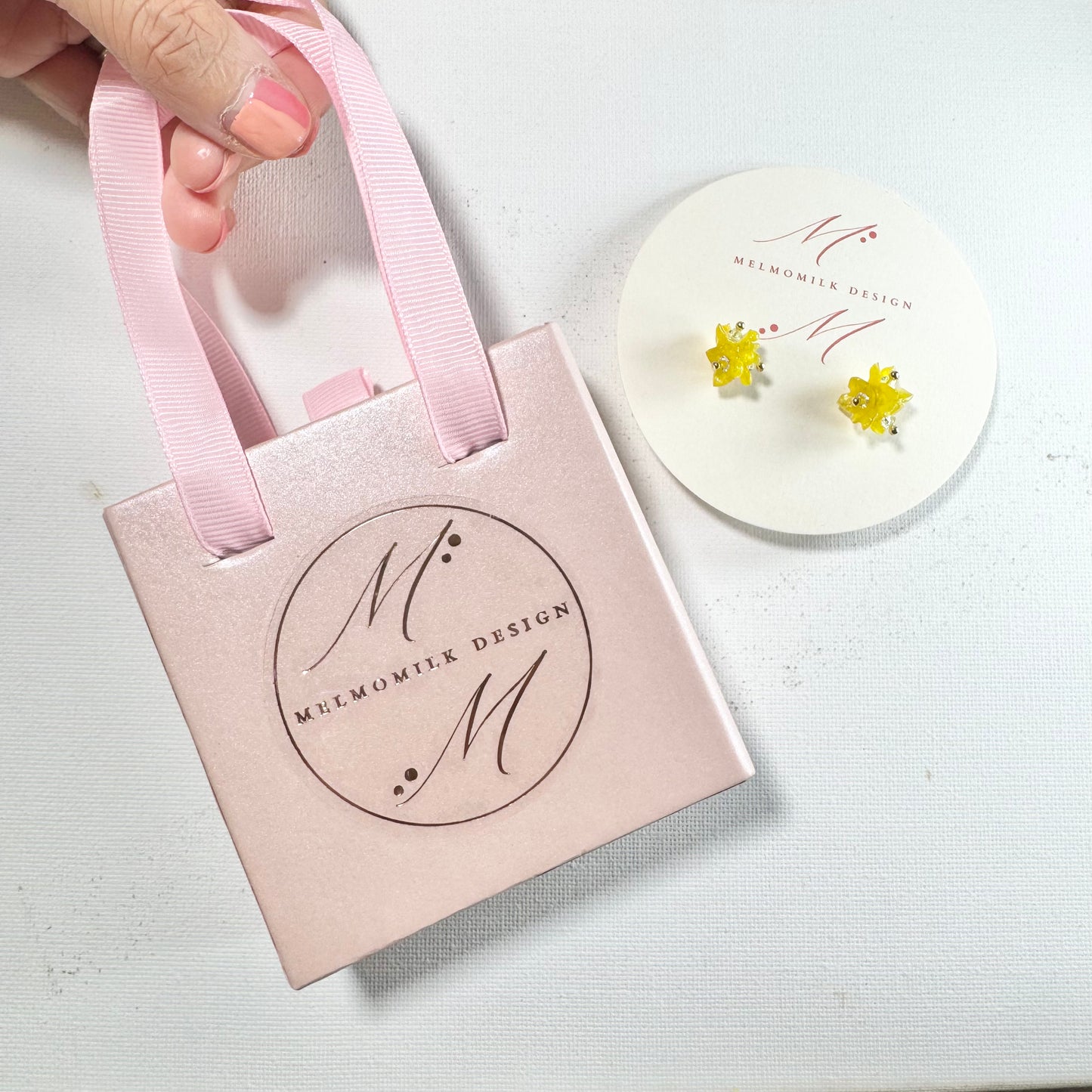 Tiny Pop Earrings - Yuzu Fizz -