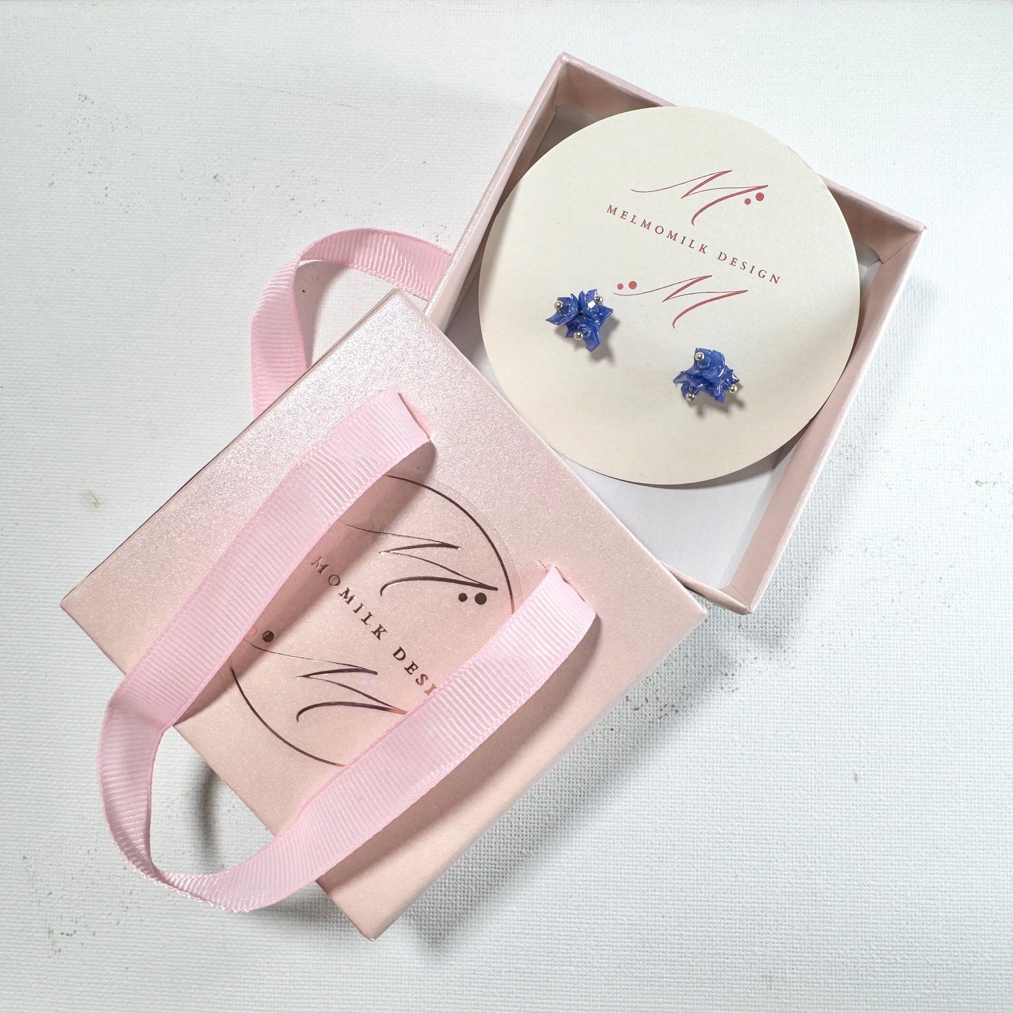 Tiny Pop Earrings - Blue Hawaii -
