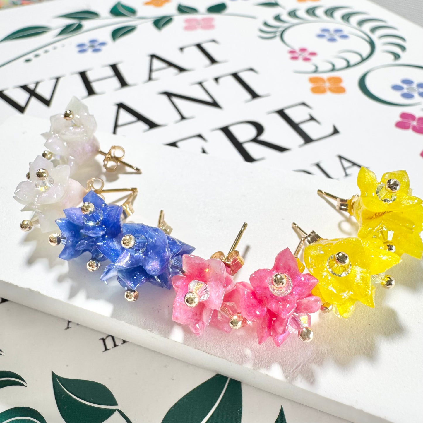 Tiny Pop Earrings - Strawberry Milk -