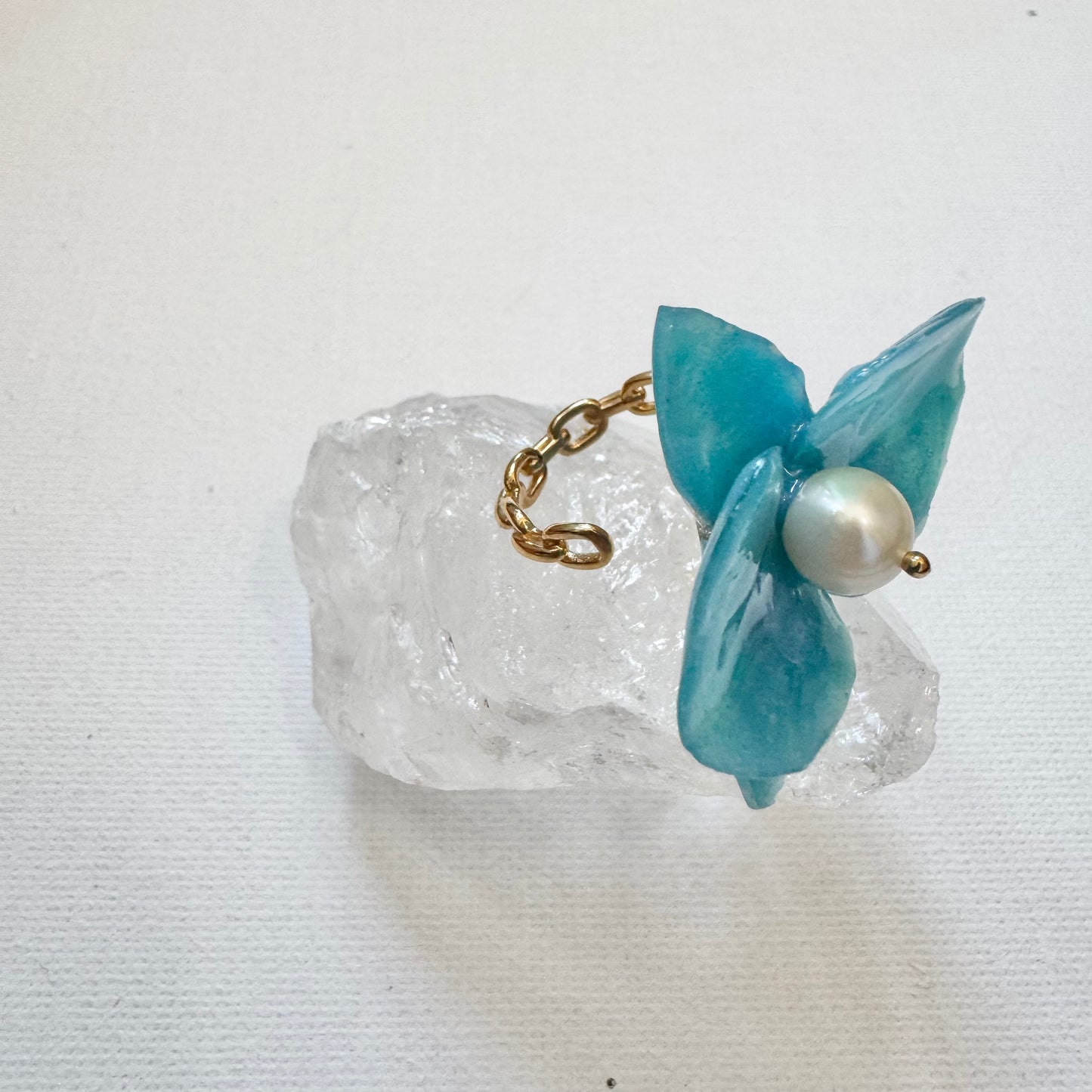Eternal Orchid Ring - Milky Opal -