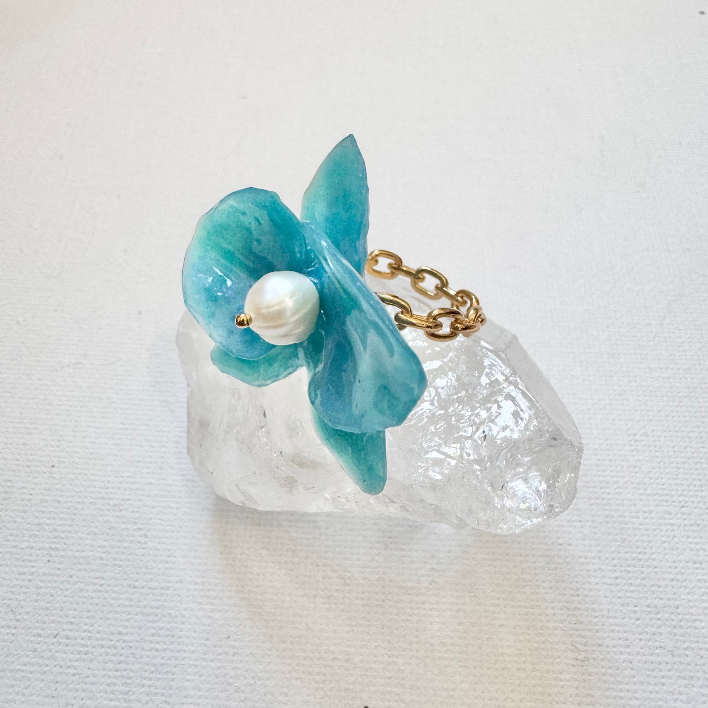 Eternal Orchid Ring - Milky Opal -