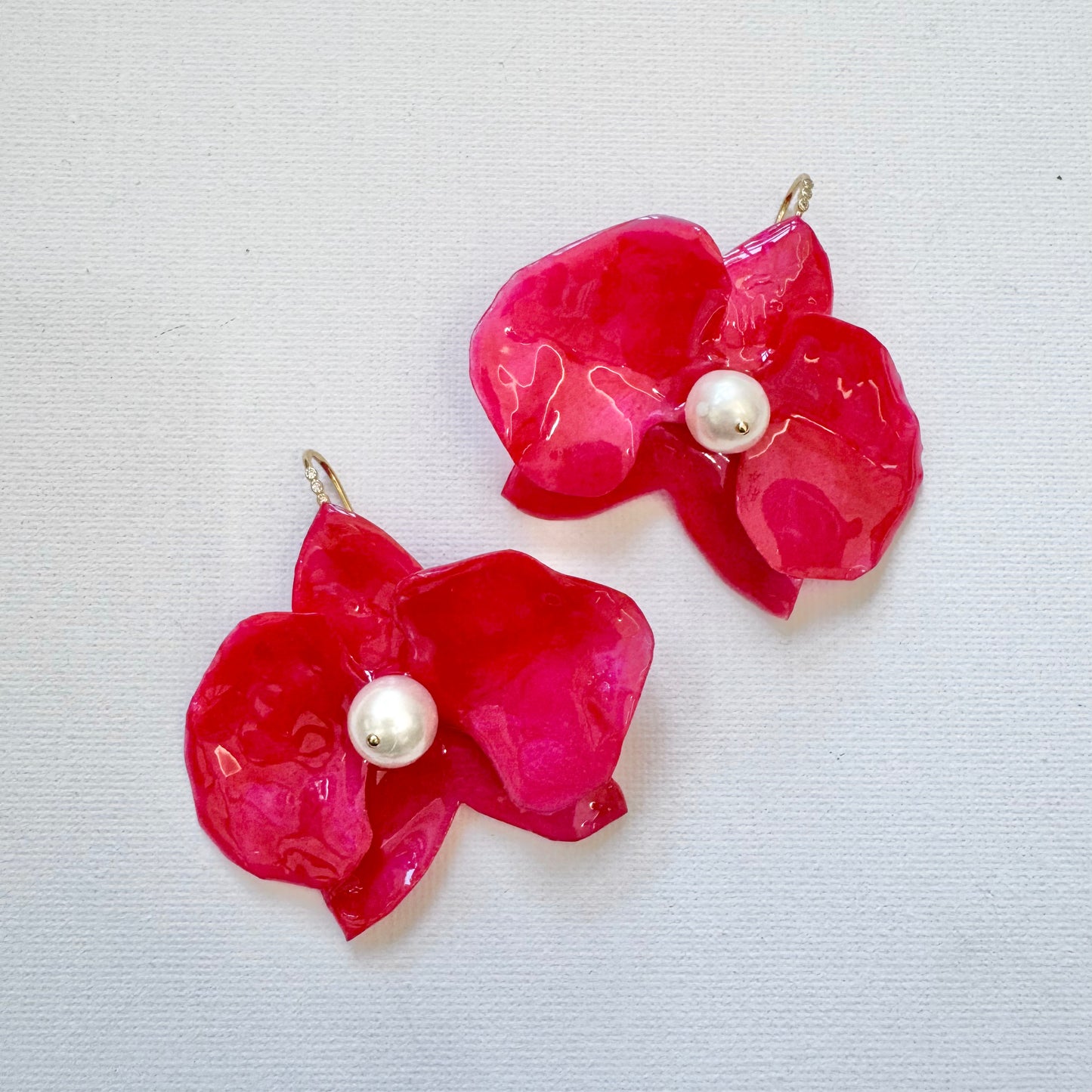 Eternal Orchid Earrings - Petals Of Passion -