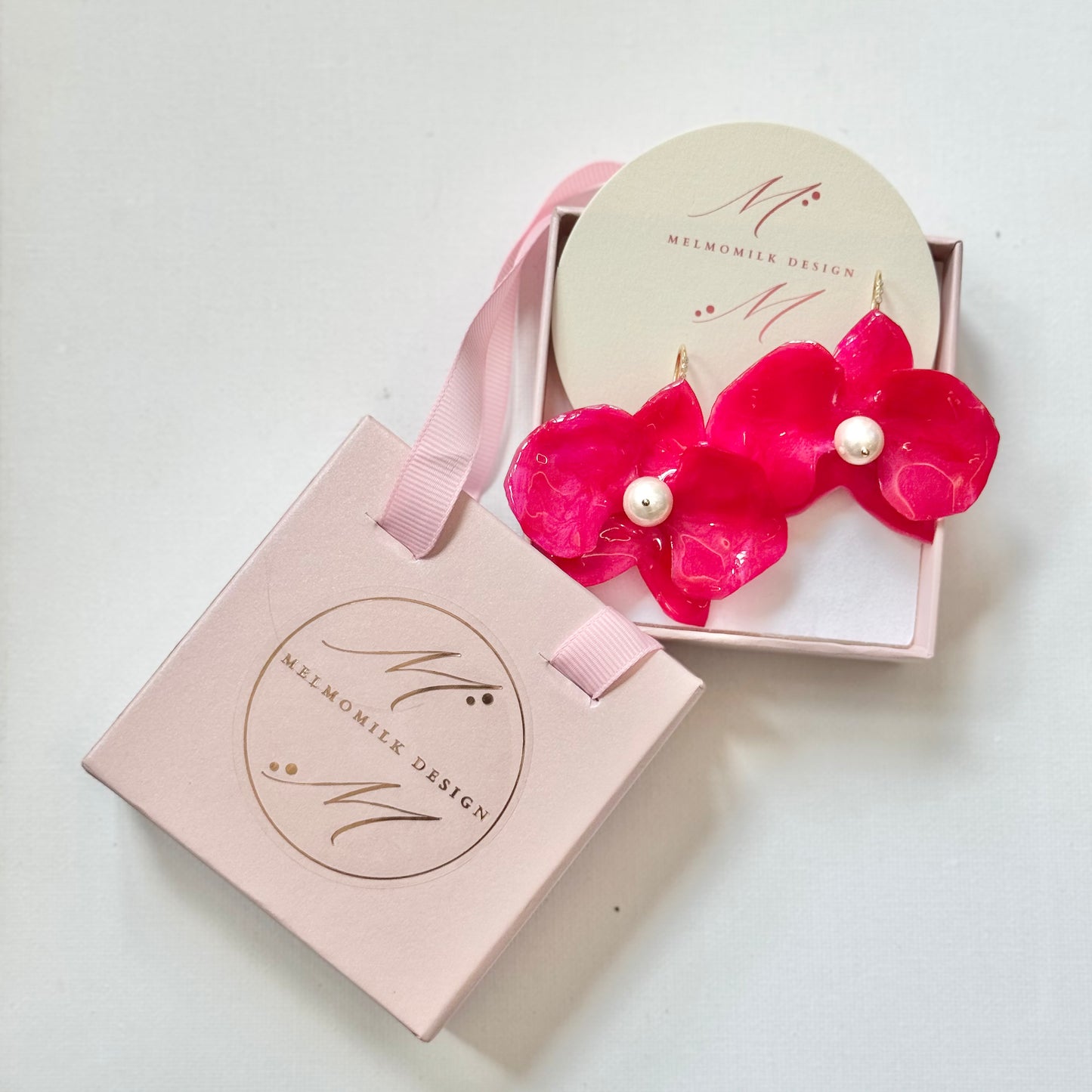 Eternal Orchid Earrings - Petals Of Passion -