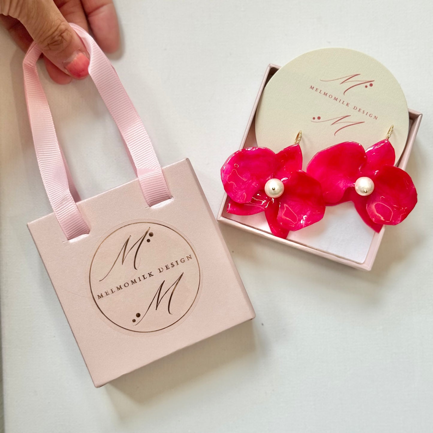 Eternal Orchid Earrings - Petals Of Passion -