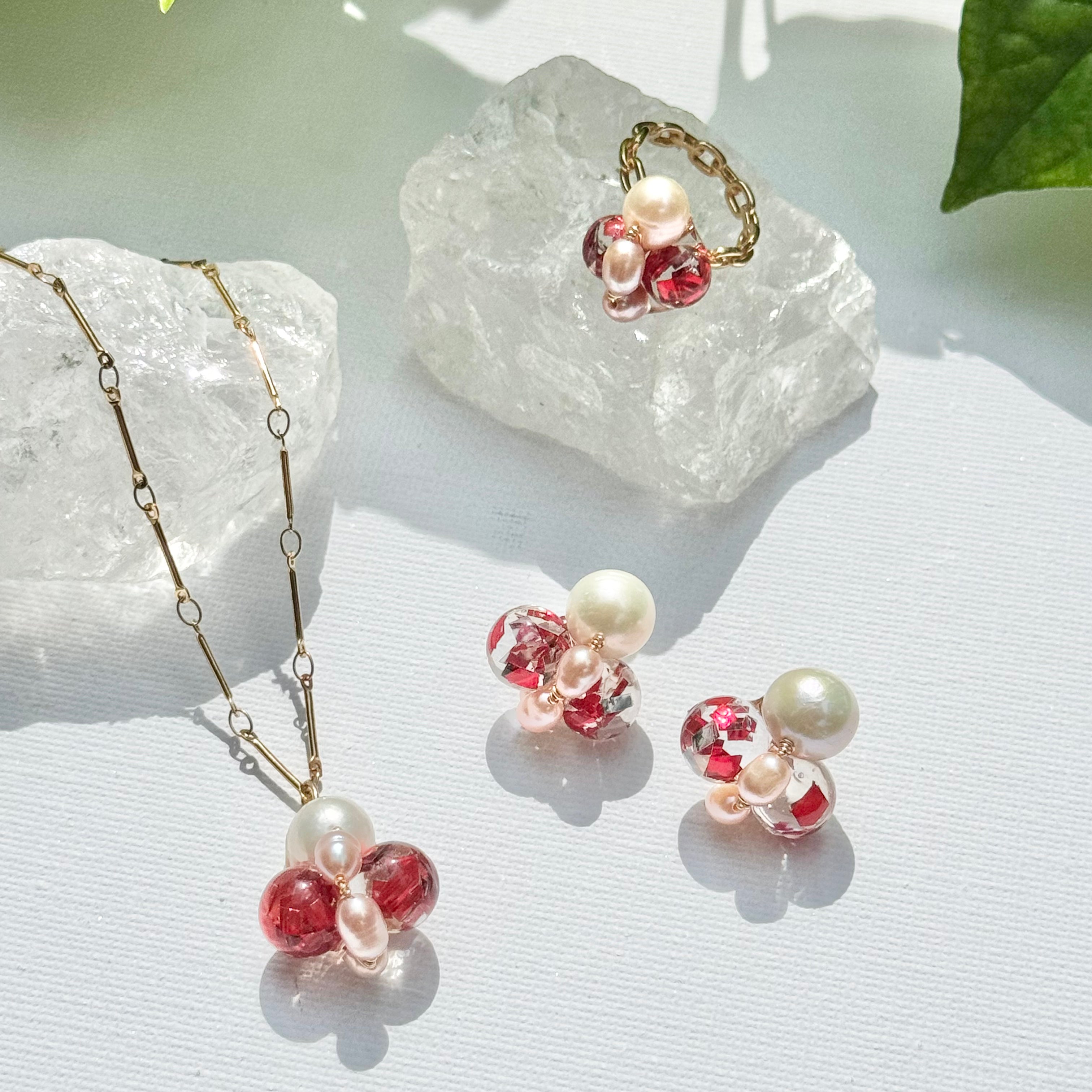 Bee Divine Earrings - Ruby Bee -