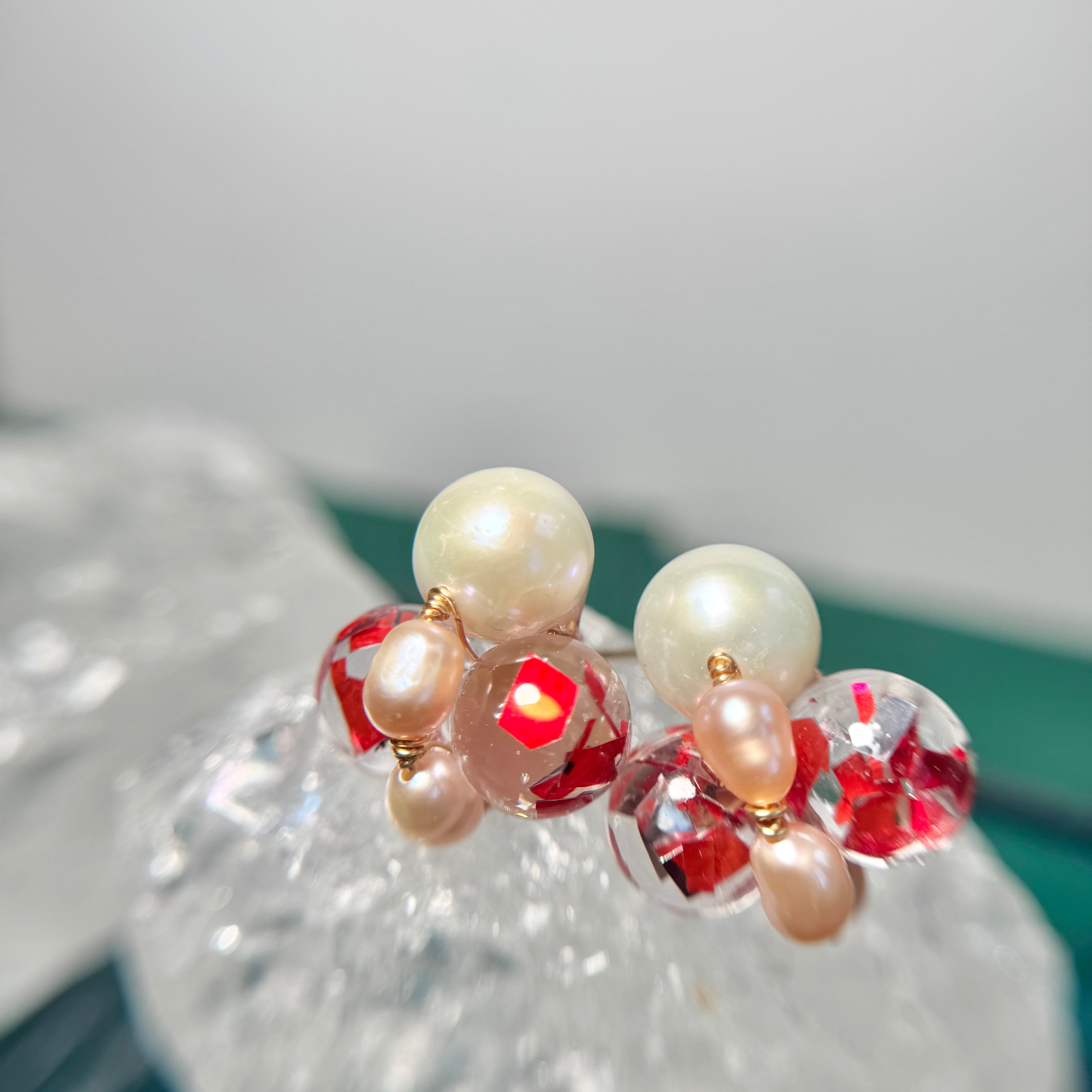 Bee Divine Earrings - Ruby Bee -