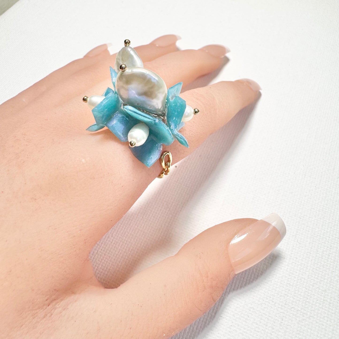 Lilac Fantasy Ring - Milky Opal -