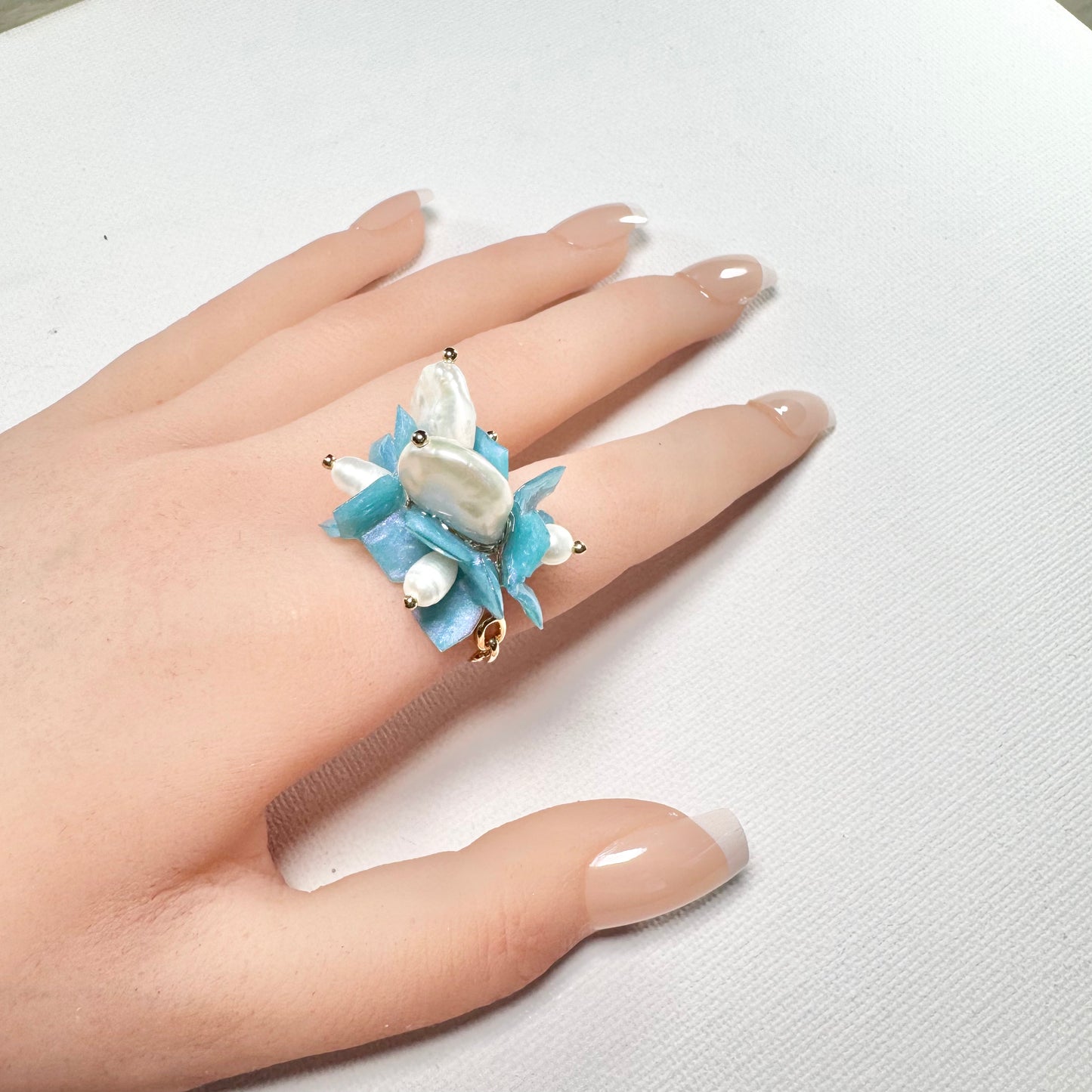 Lilac Fantasy Ring - Milky Opal -