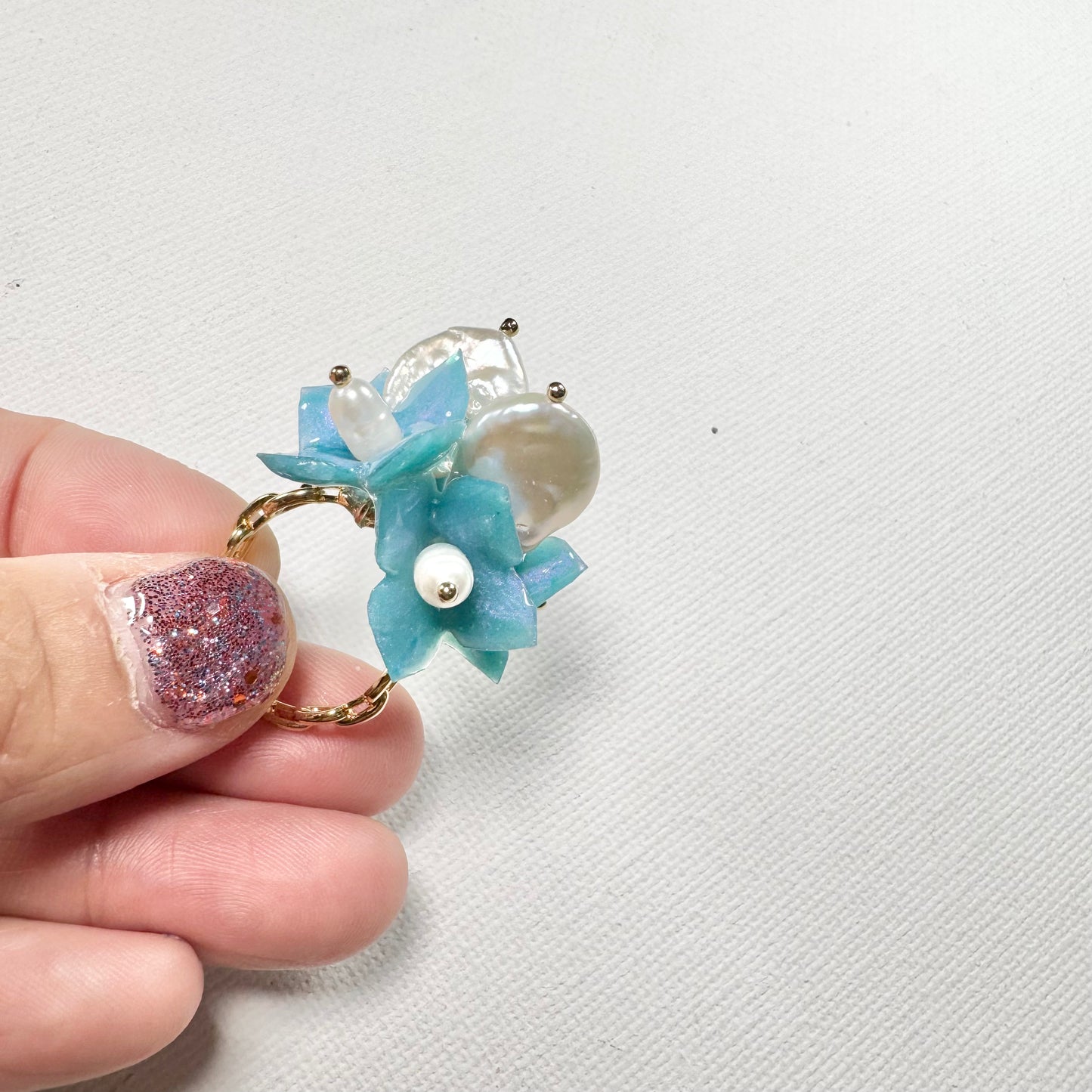 Lilac Fantasy Ring - Milky Opal -