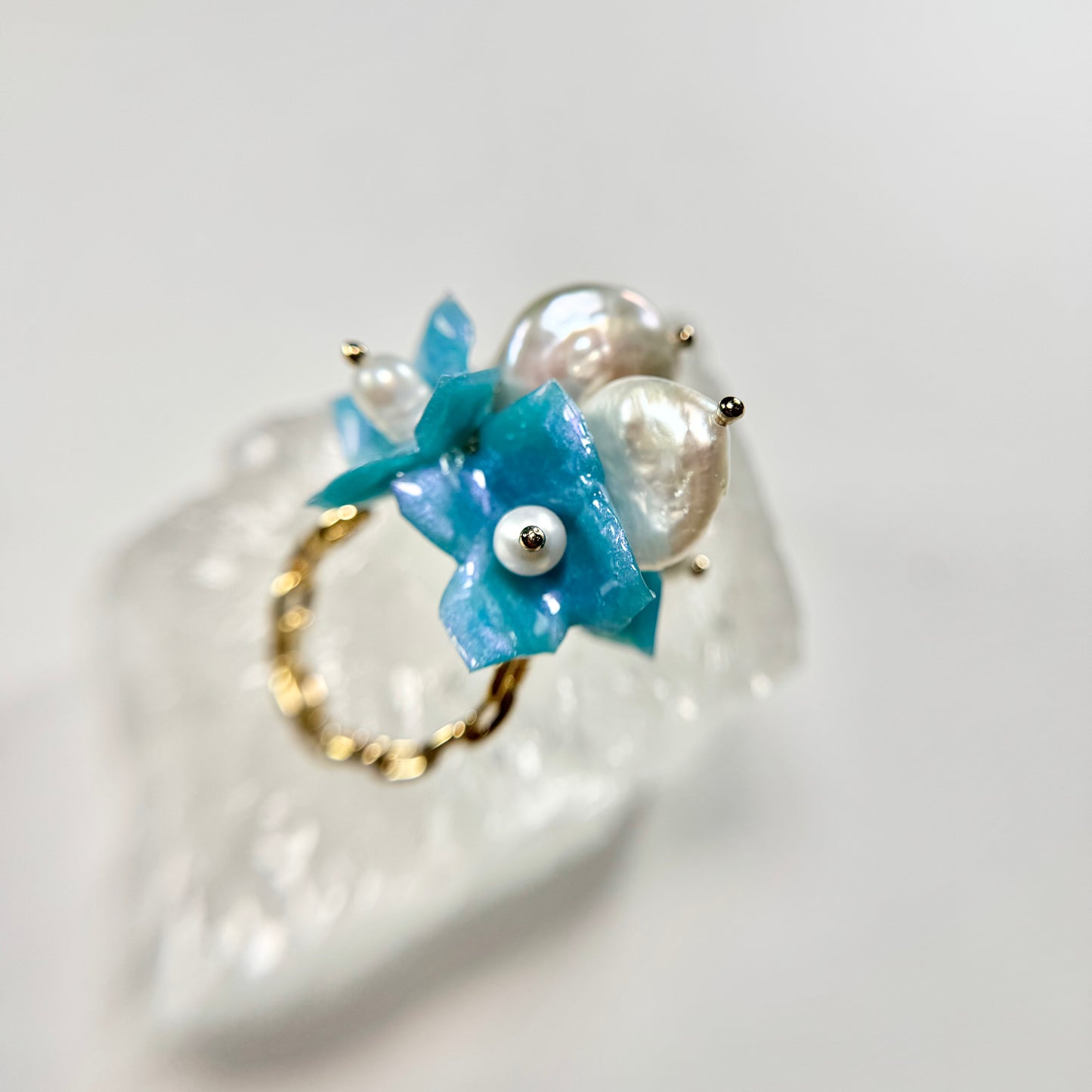 Lilac Fantasy Ring - Milky Opal -
