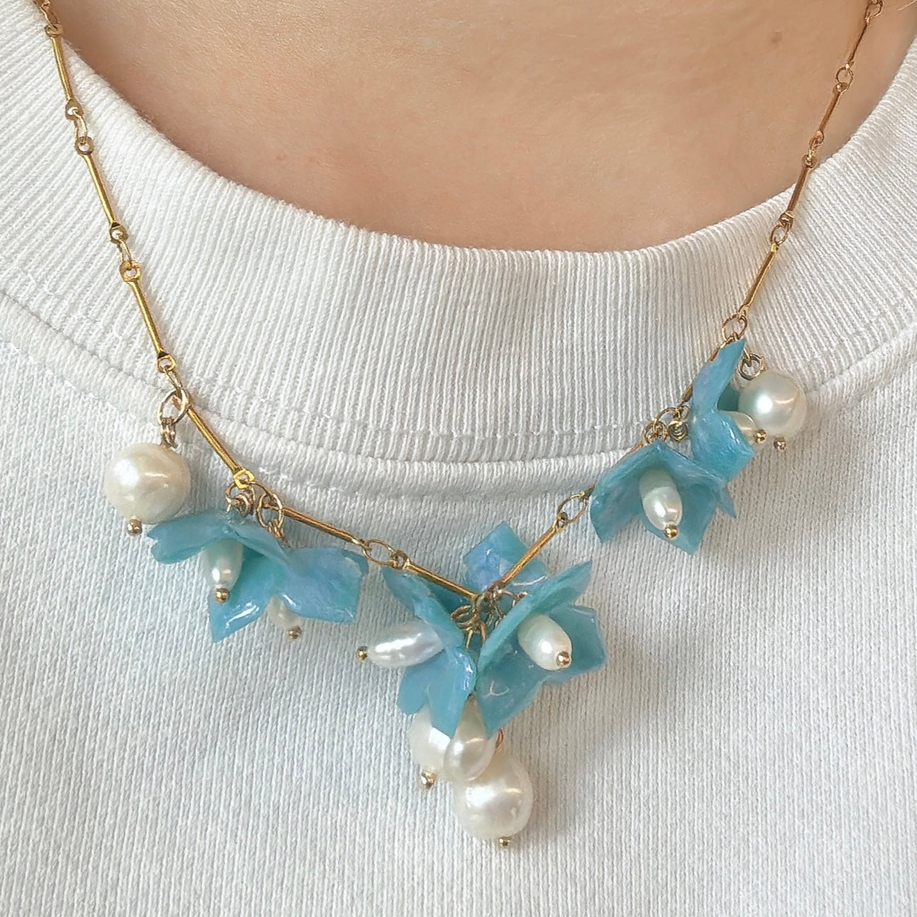 Lilac Fantasy Necklace - Milky Opal -