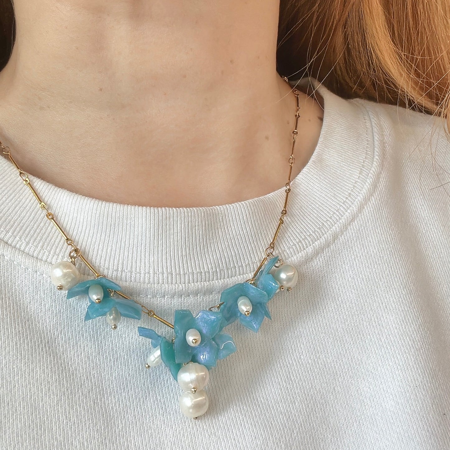 Lilac Fantasy Necklace - Milky Opal -