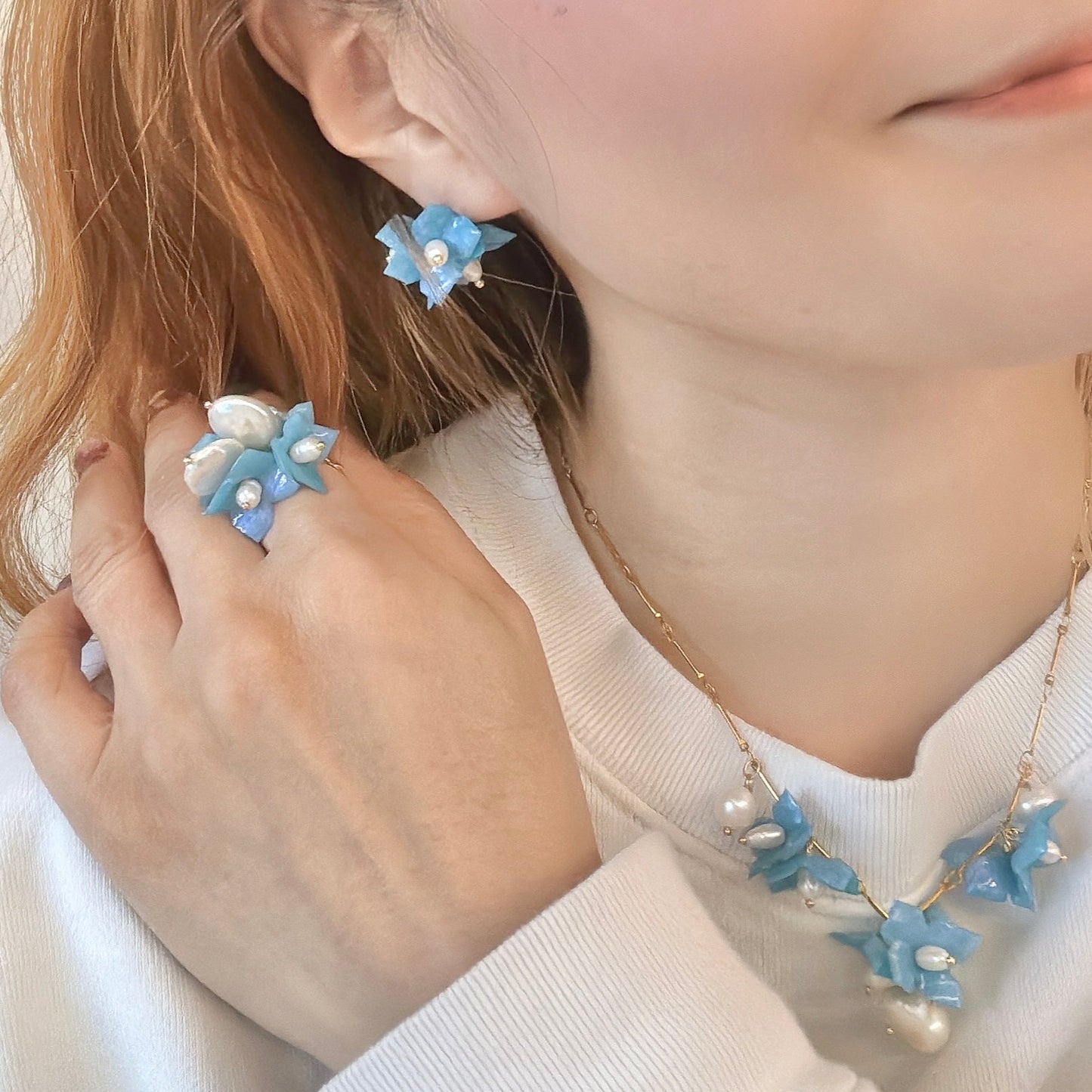 Lilac Fantasy Ring - Milky Opal -