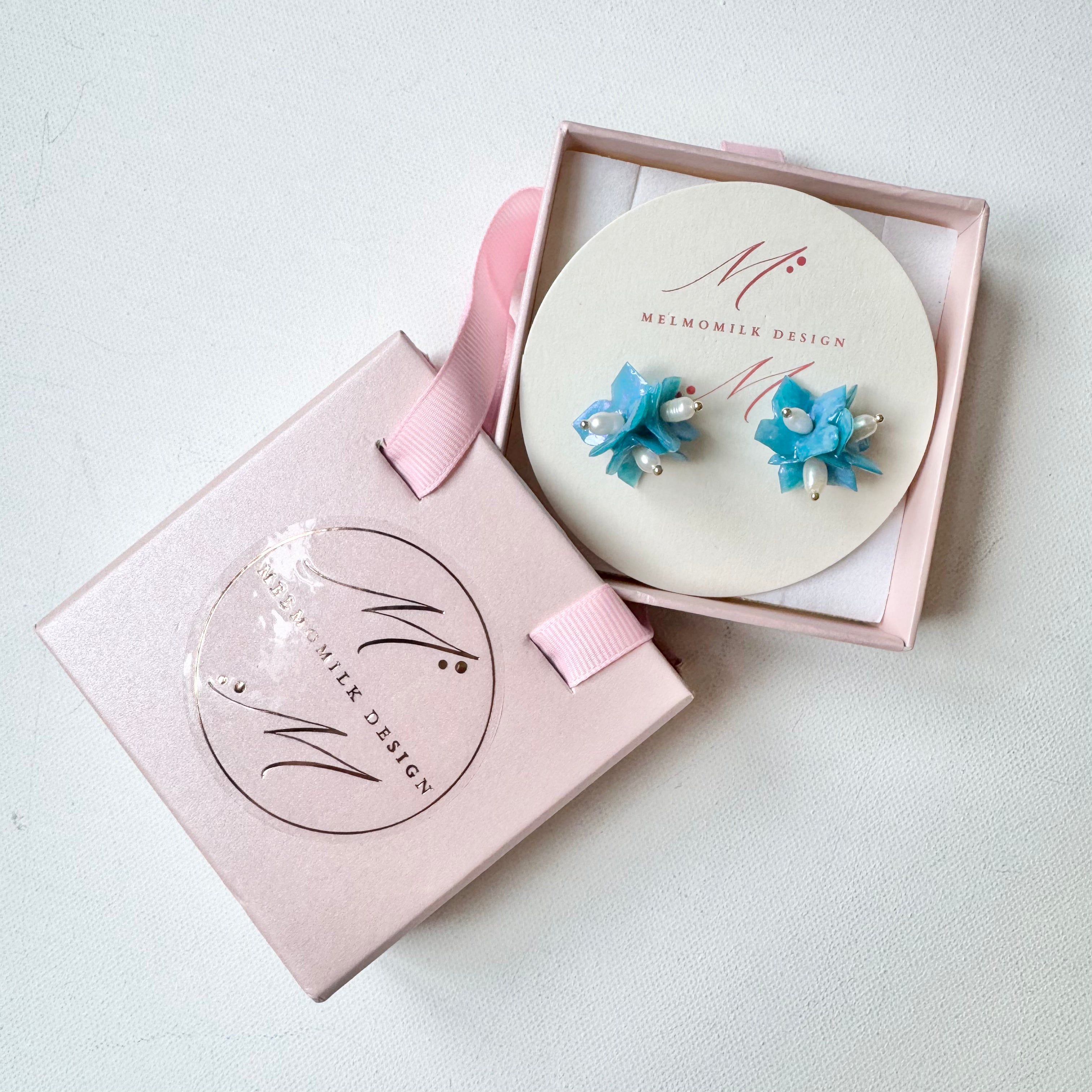 Lilac Fantasy Earrings - Milky Opal -