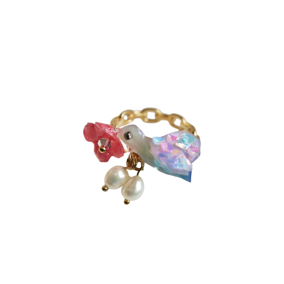 Blue Jay Bird Ring