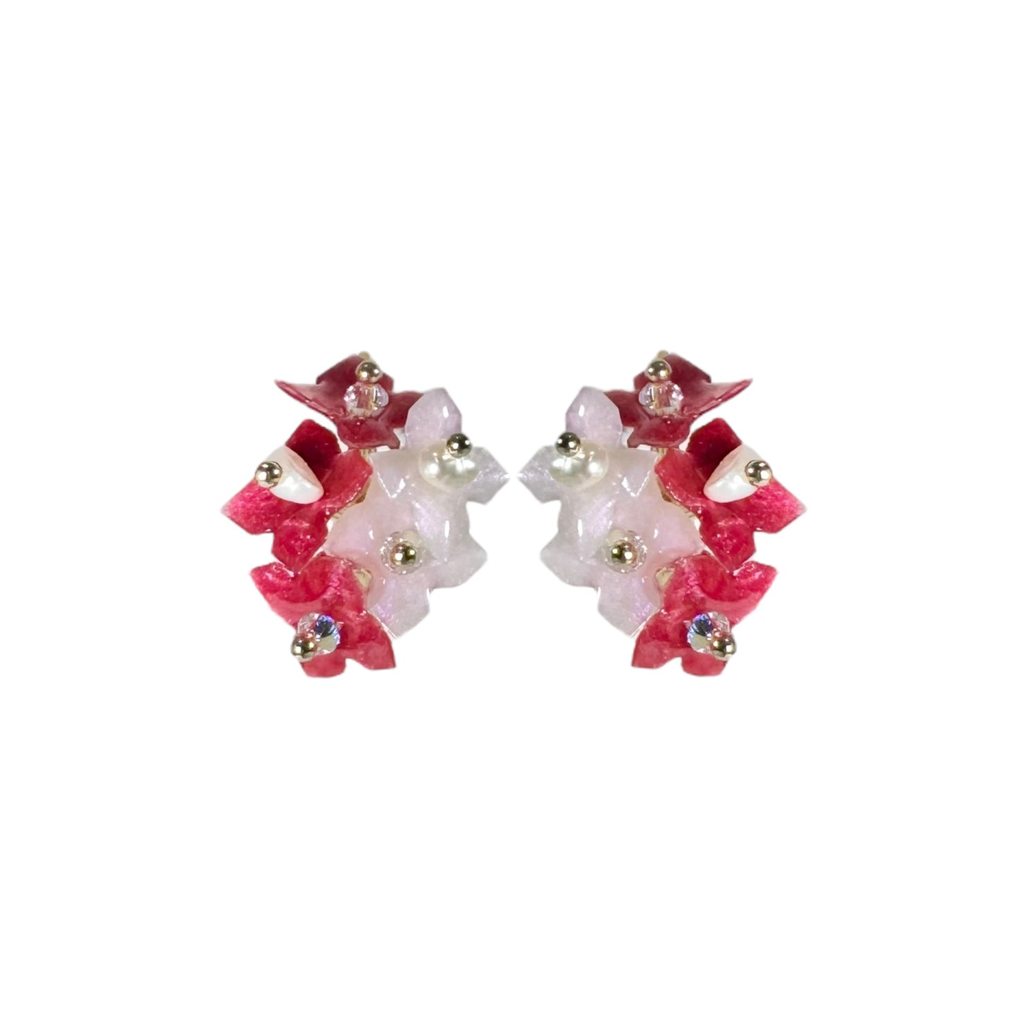 Hydrangea Bloom Earrings - SG60 Edition -