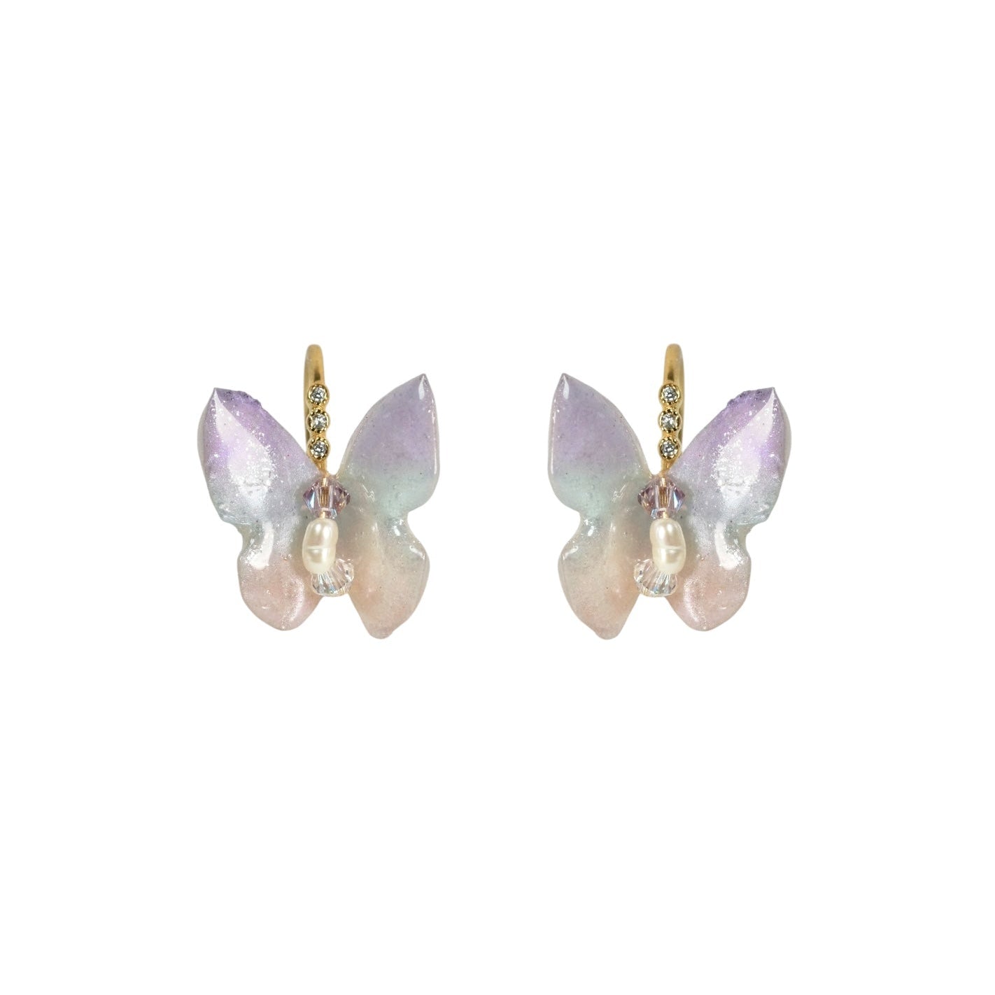 Aurora Morpho Butterfly Earrings