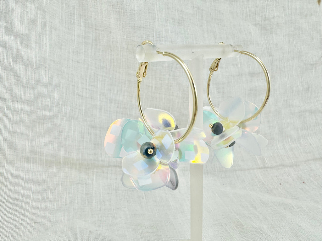 Upcycled earrings - aurora -