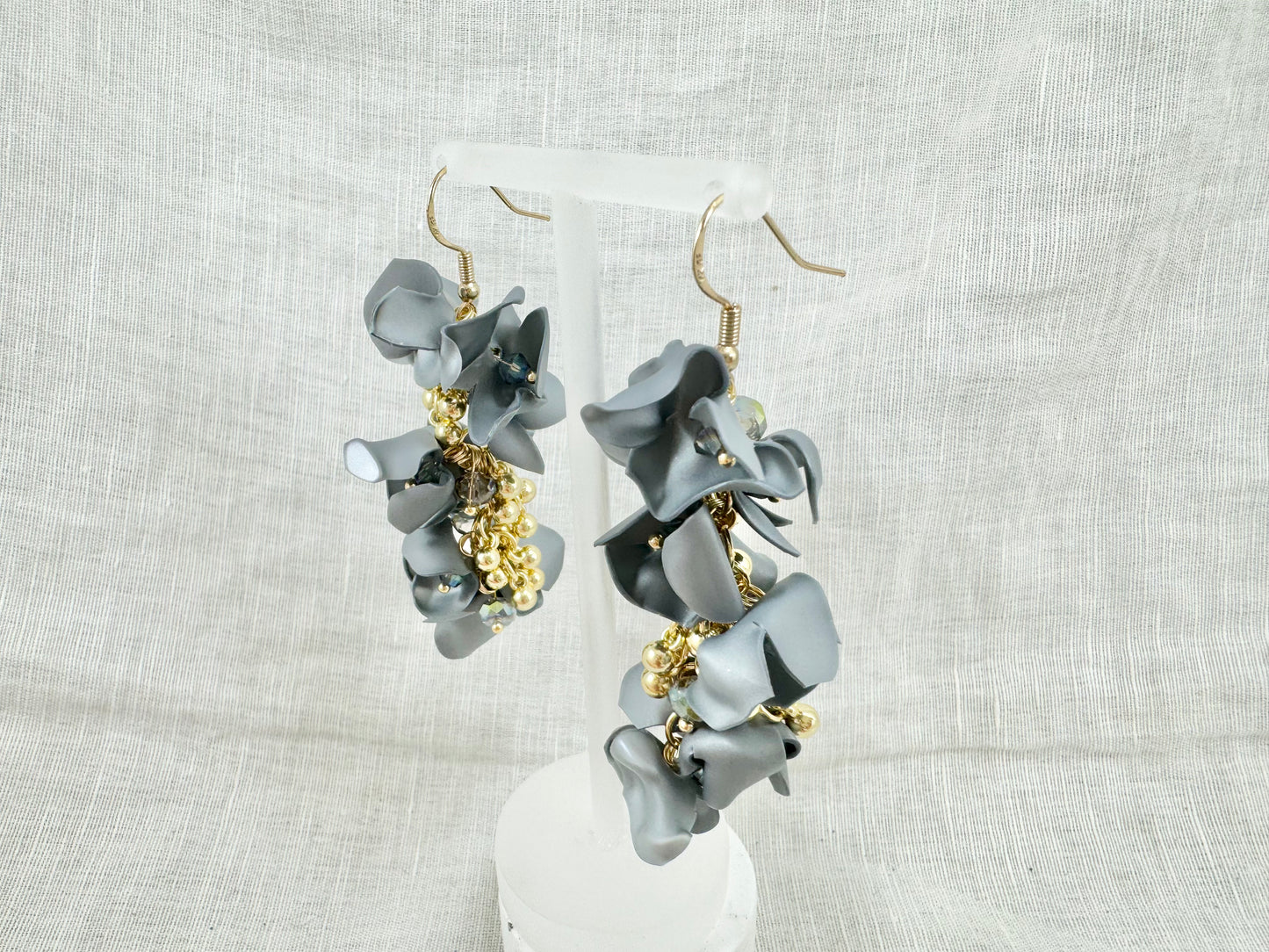 Upcycled earrings - Grape- 14KGF