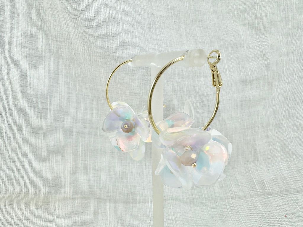 Upcycled earrings - aurora -