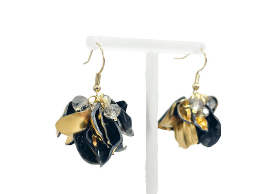 Upcycled earrings - imperial - 14KGF