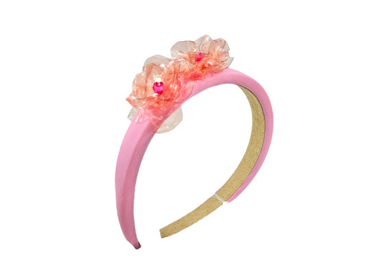 Upcycled Headband -rose-