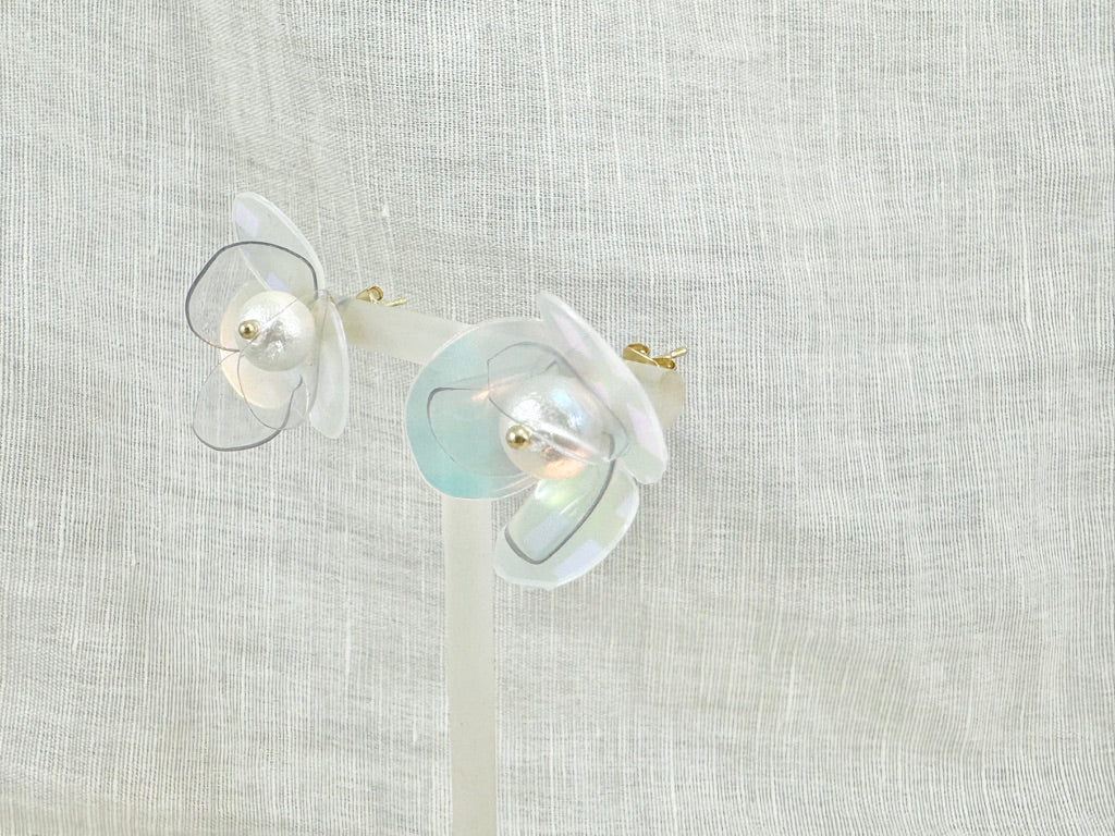 Upcycled earrings - aurora -