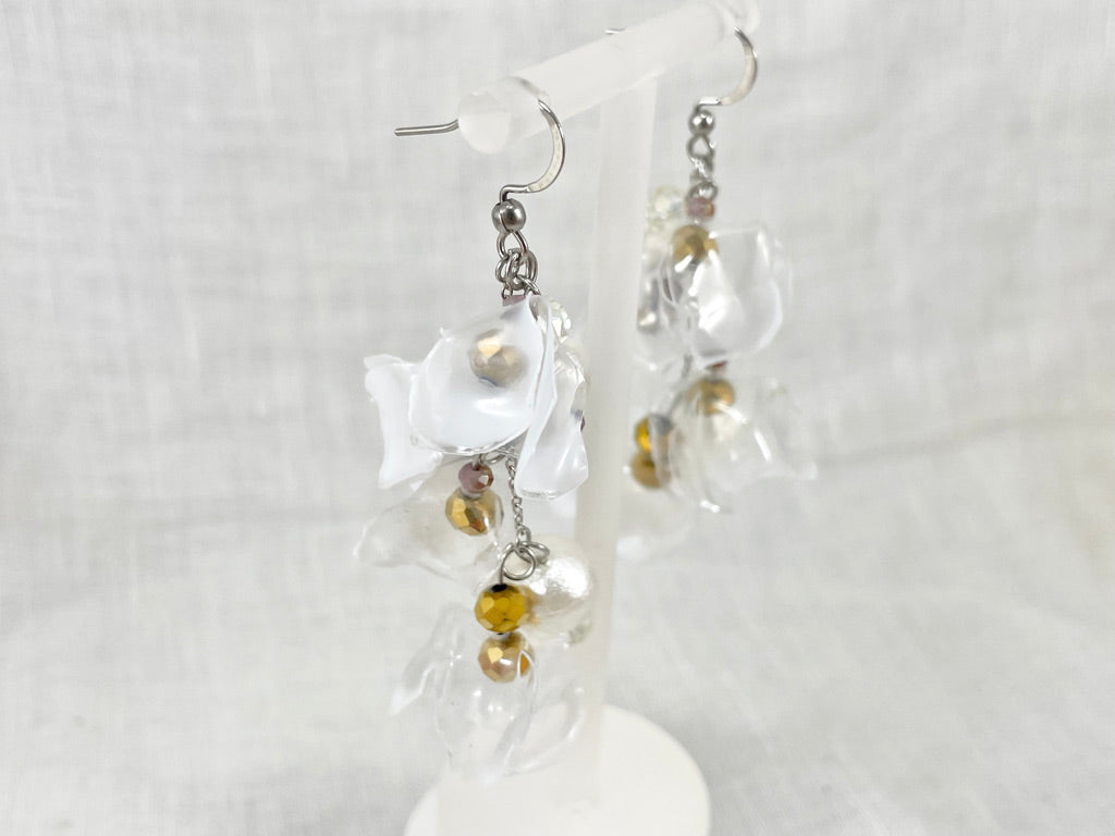 Upcycled earrings - Tulip -