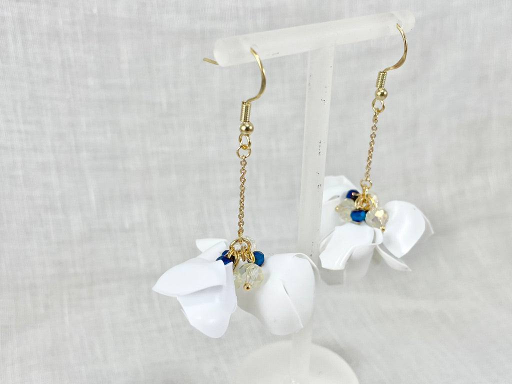 Upcycled earrings - poppy-