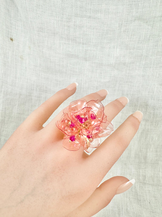 Upcycled ring - Strawberry - 14KGF