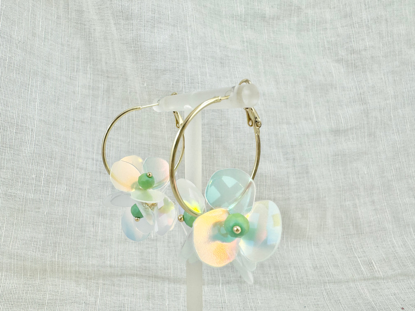 Upcycled earrings - aurora -