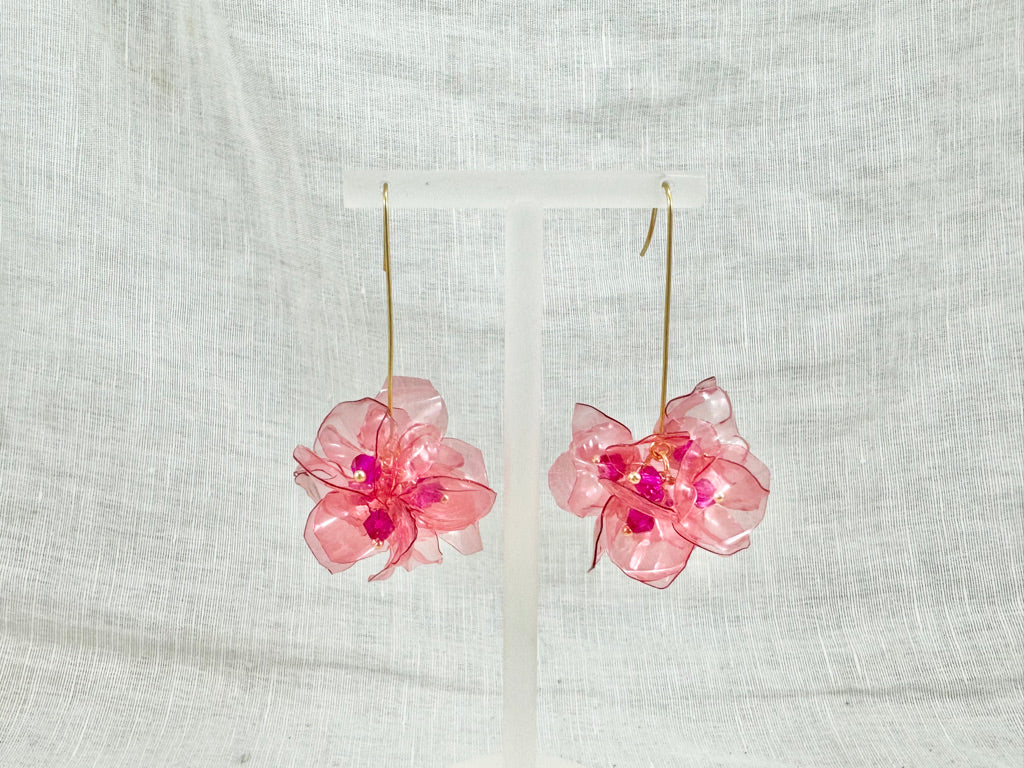 Upcycled earrings - Strawberry -