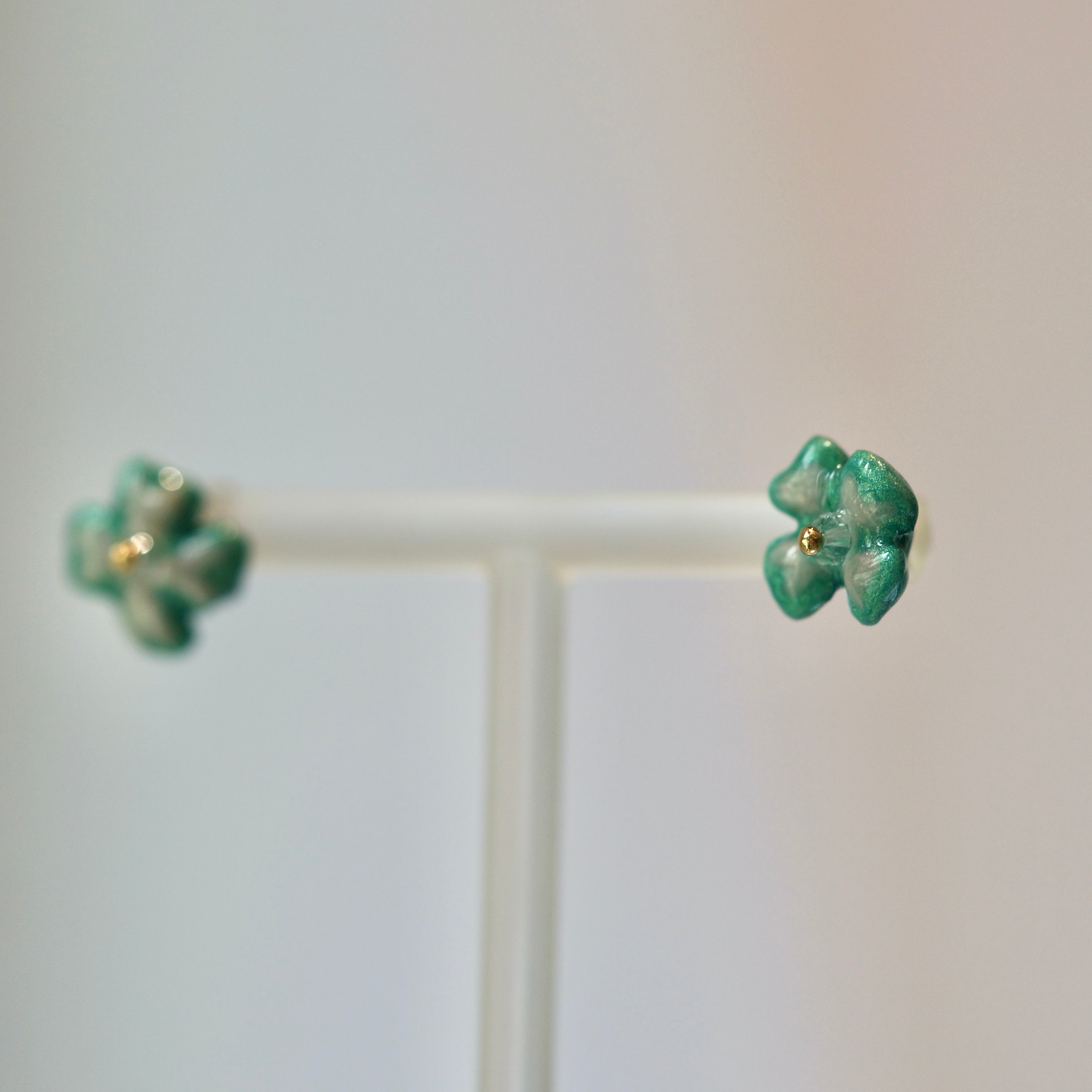 Happy Four Leaf Clover Earrings
