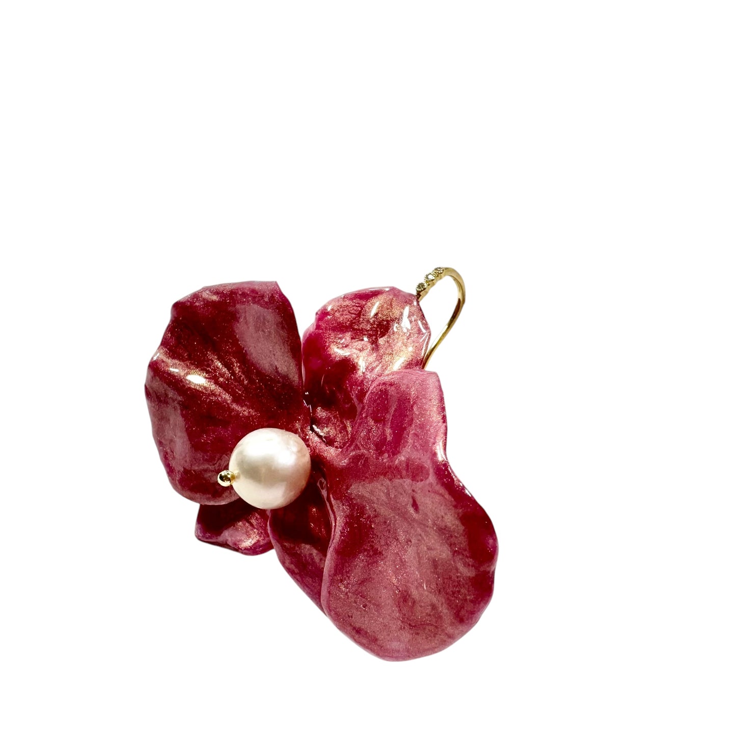 Eternal Orchid Earrings - Powder Velvet Pink -