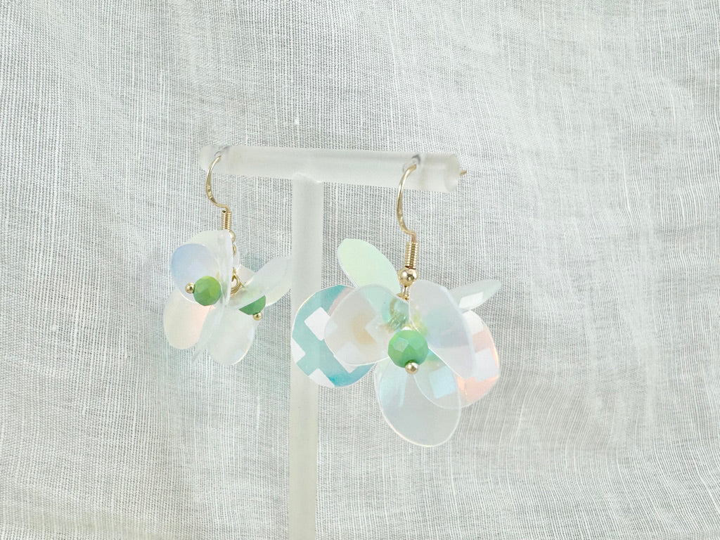 Upcycled earrings - aurora -