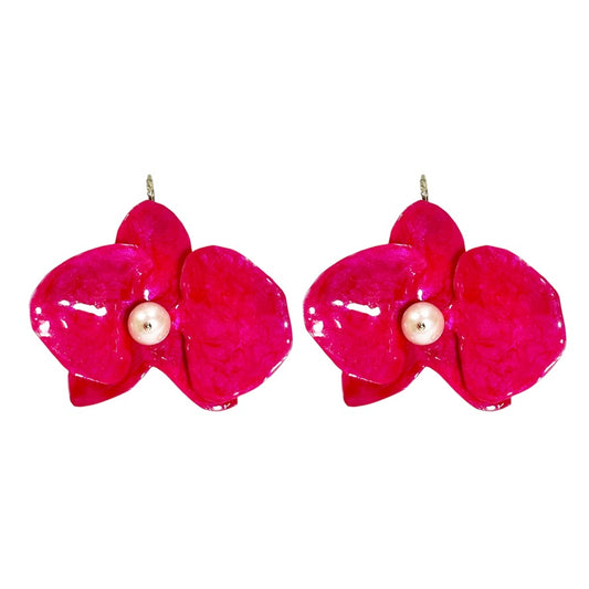 Eternal Orchid Earrings - Petals Of Passion -