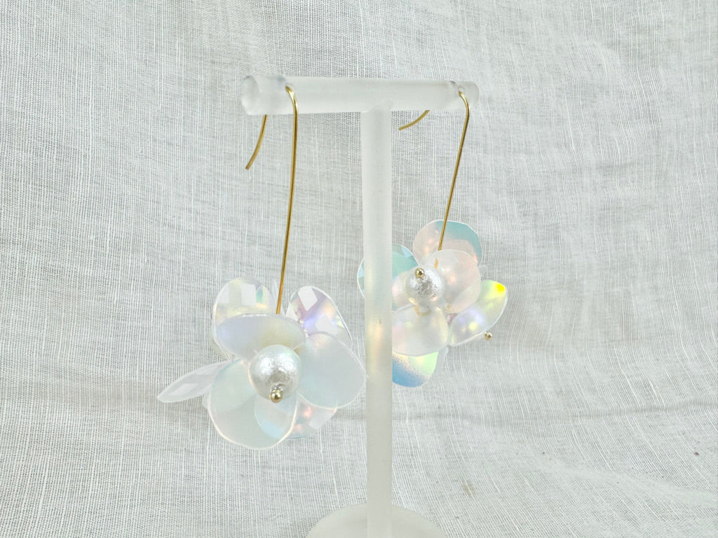 Upcycled earrings - aurora -